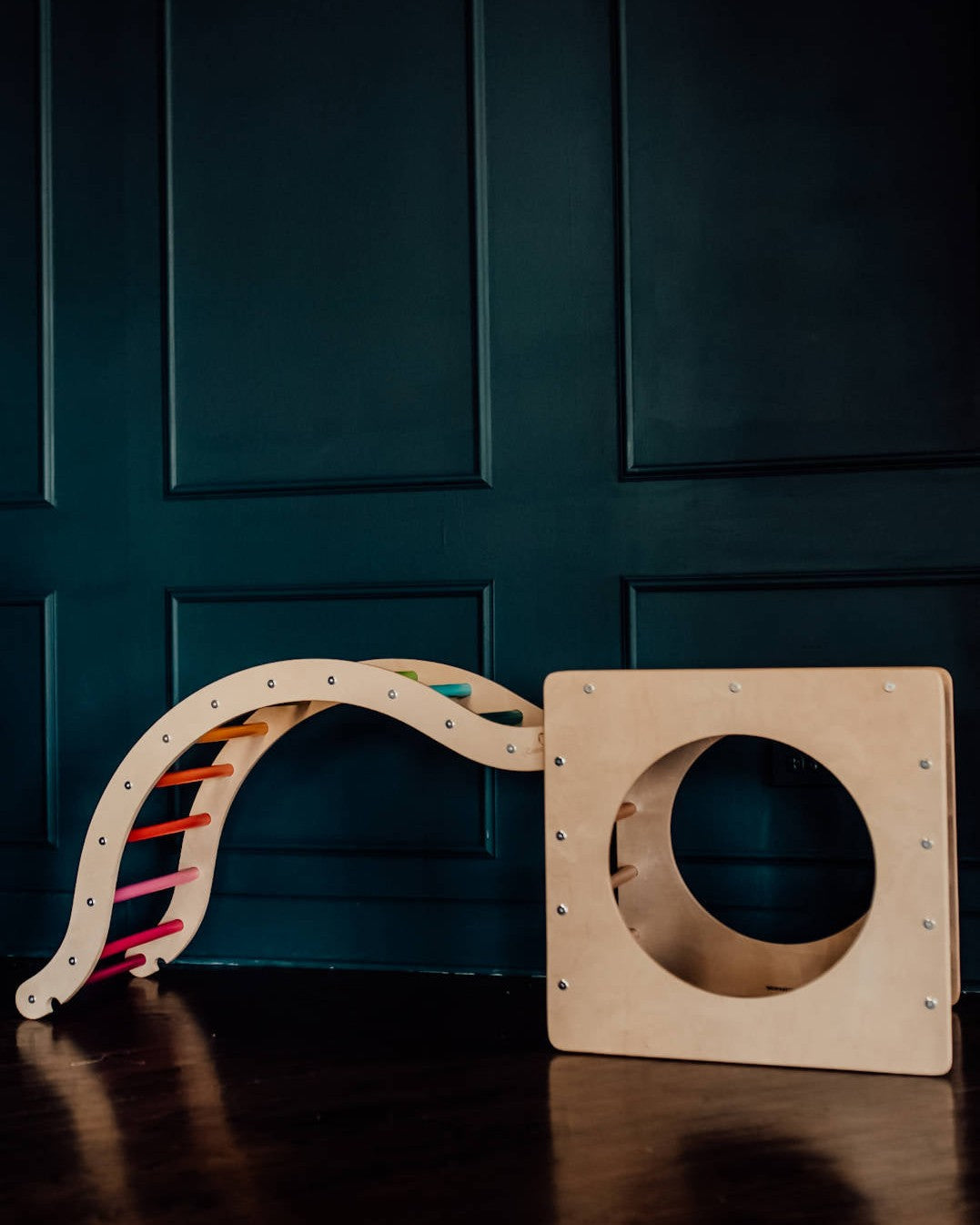 Waldorf Climbing Cube & Arch Rainbow
