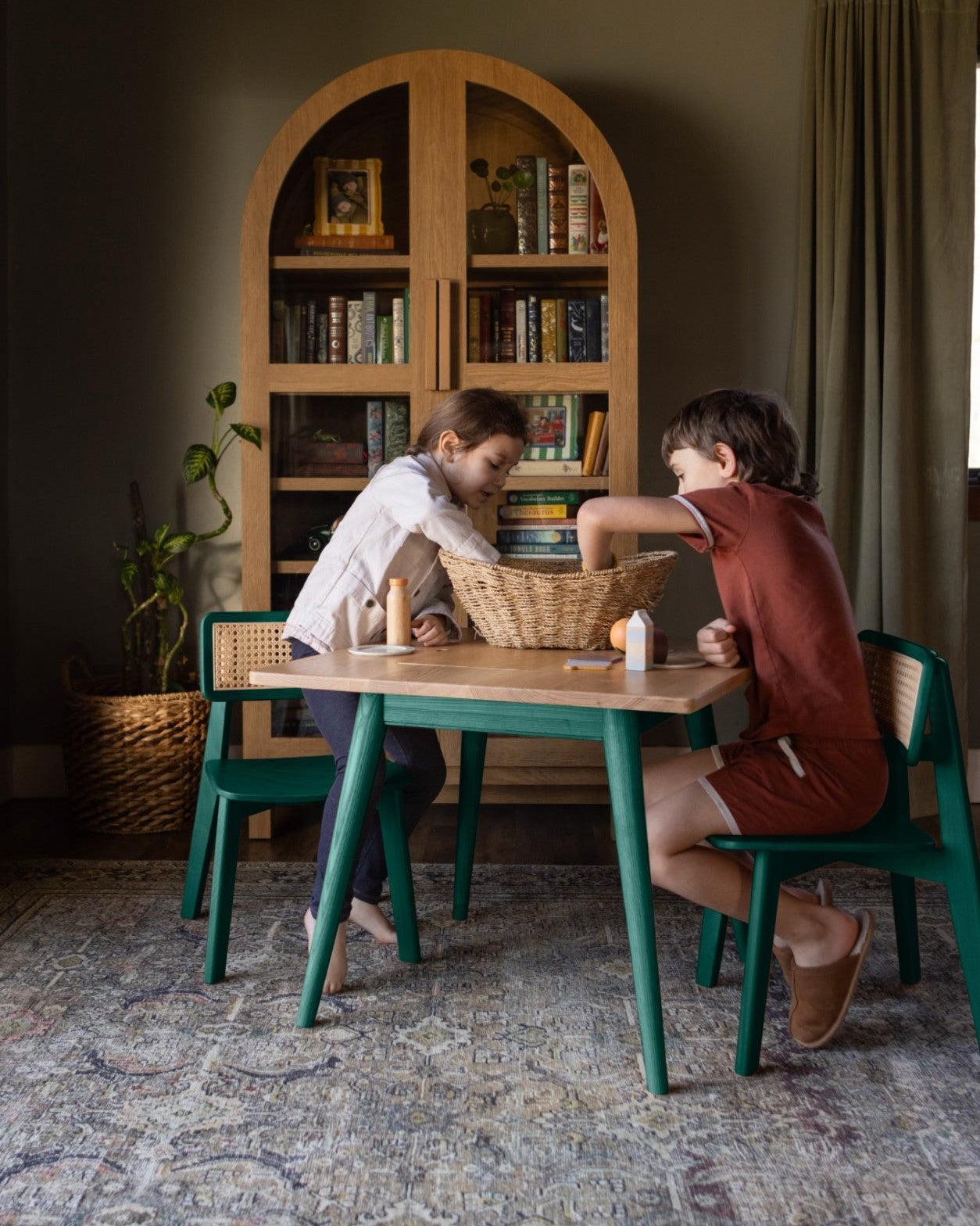 Ruben Children Table - Forest Green
