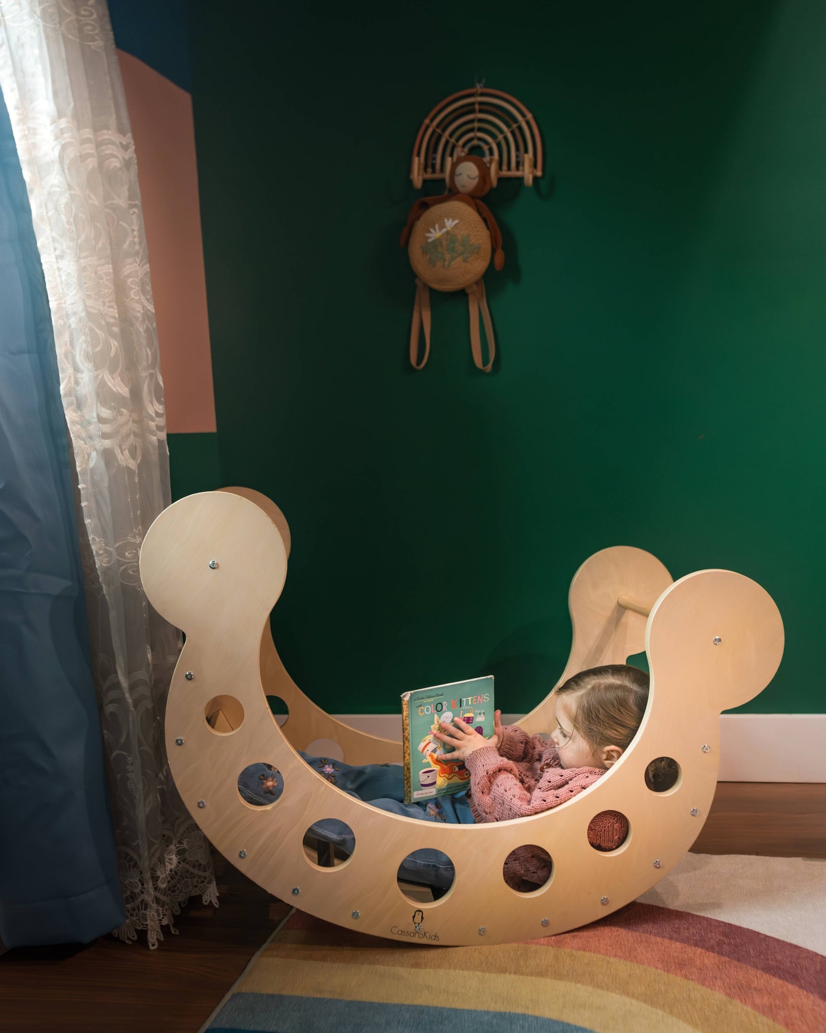 Jumbo Waldorf Rocker with Rods
