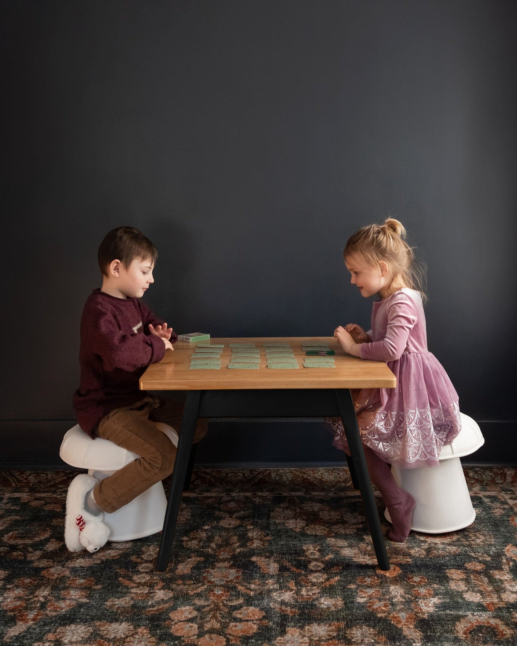 Ruben Children Table & Mushroom Stools