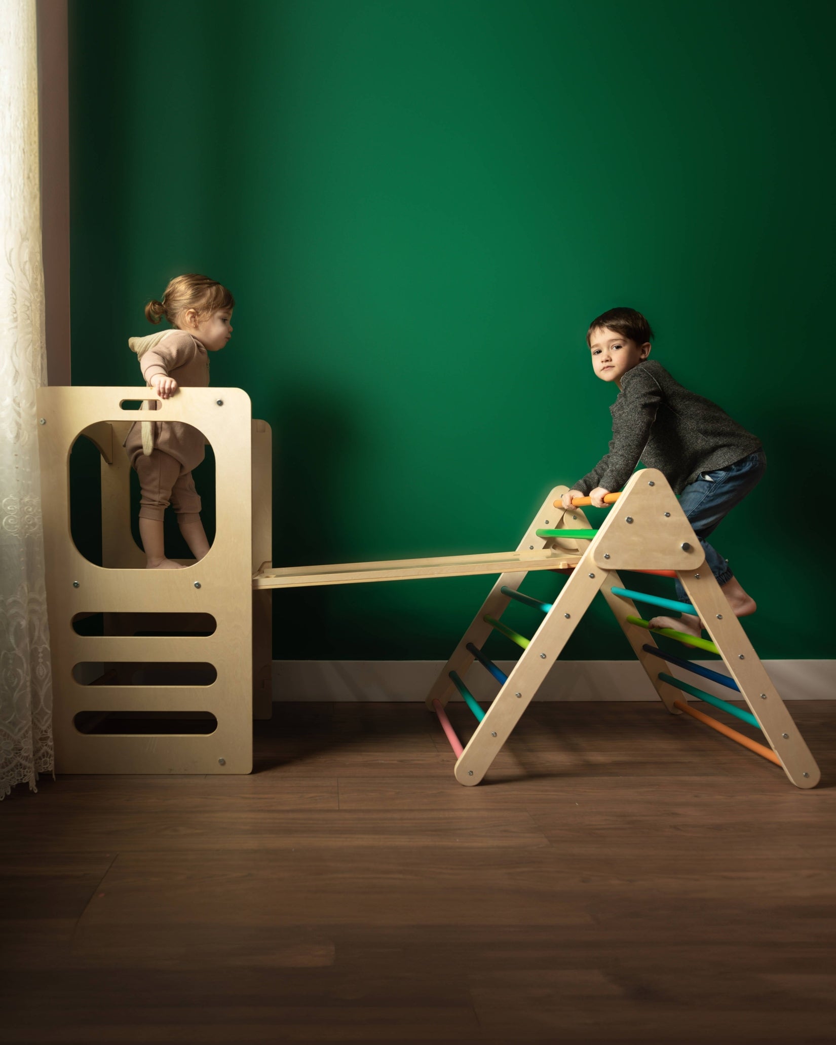 Play Tower with Foldable Triangle