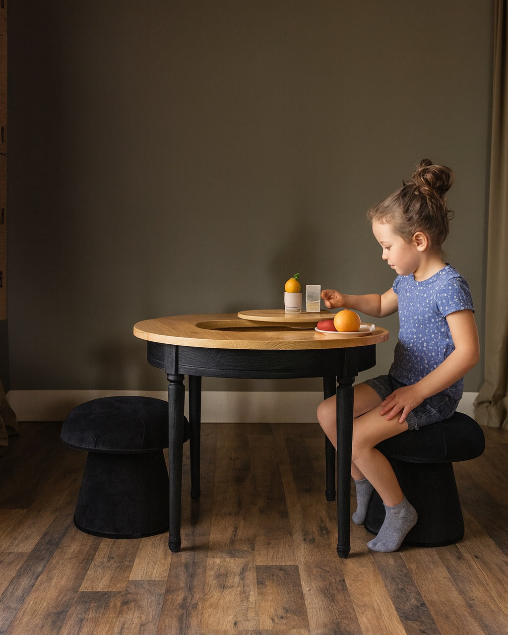 Genevieve Children Table & Mushroom Stools