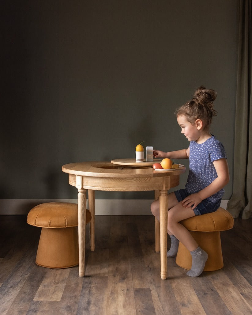 Genevieve Children Table & Mushroom Stools