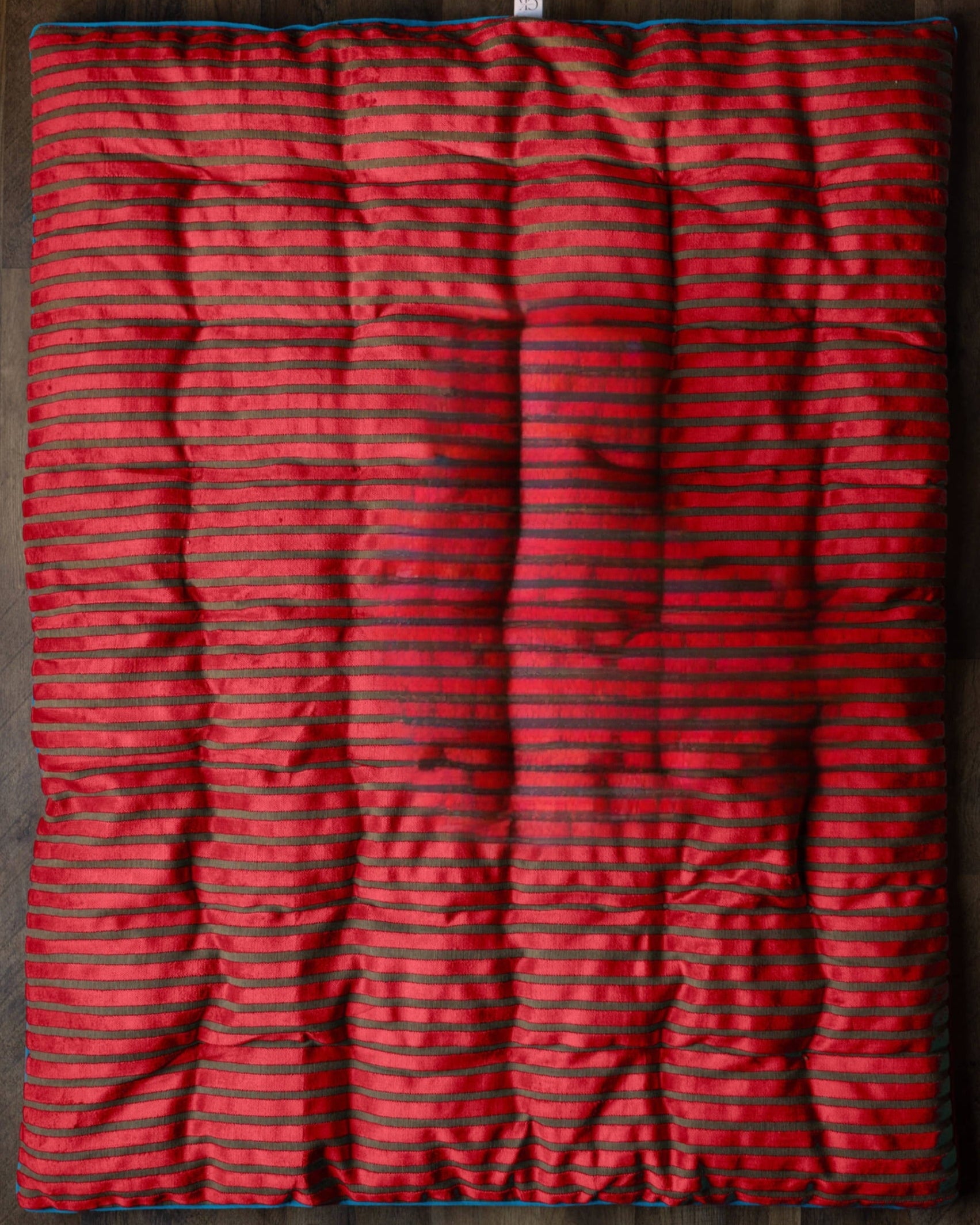 Jumbo Double Sided Tufted Floor Pillow Blue Red