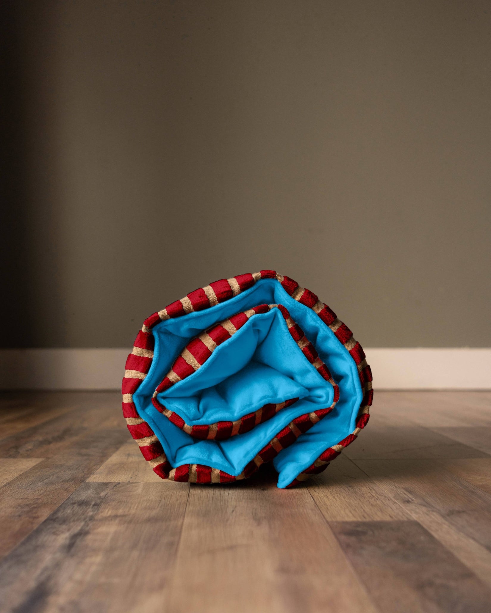 Jumbo Double Sided Tufted Floor Pillow Blue Red