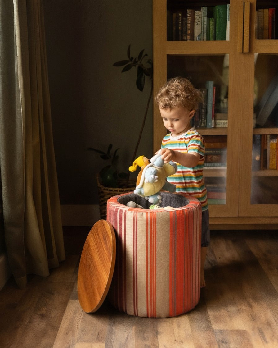 Laurent Storage Ottoman - Small