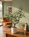 Mediterranean Faux Olive Bonsai Tree - 2-Foot