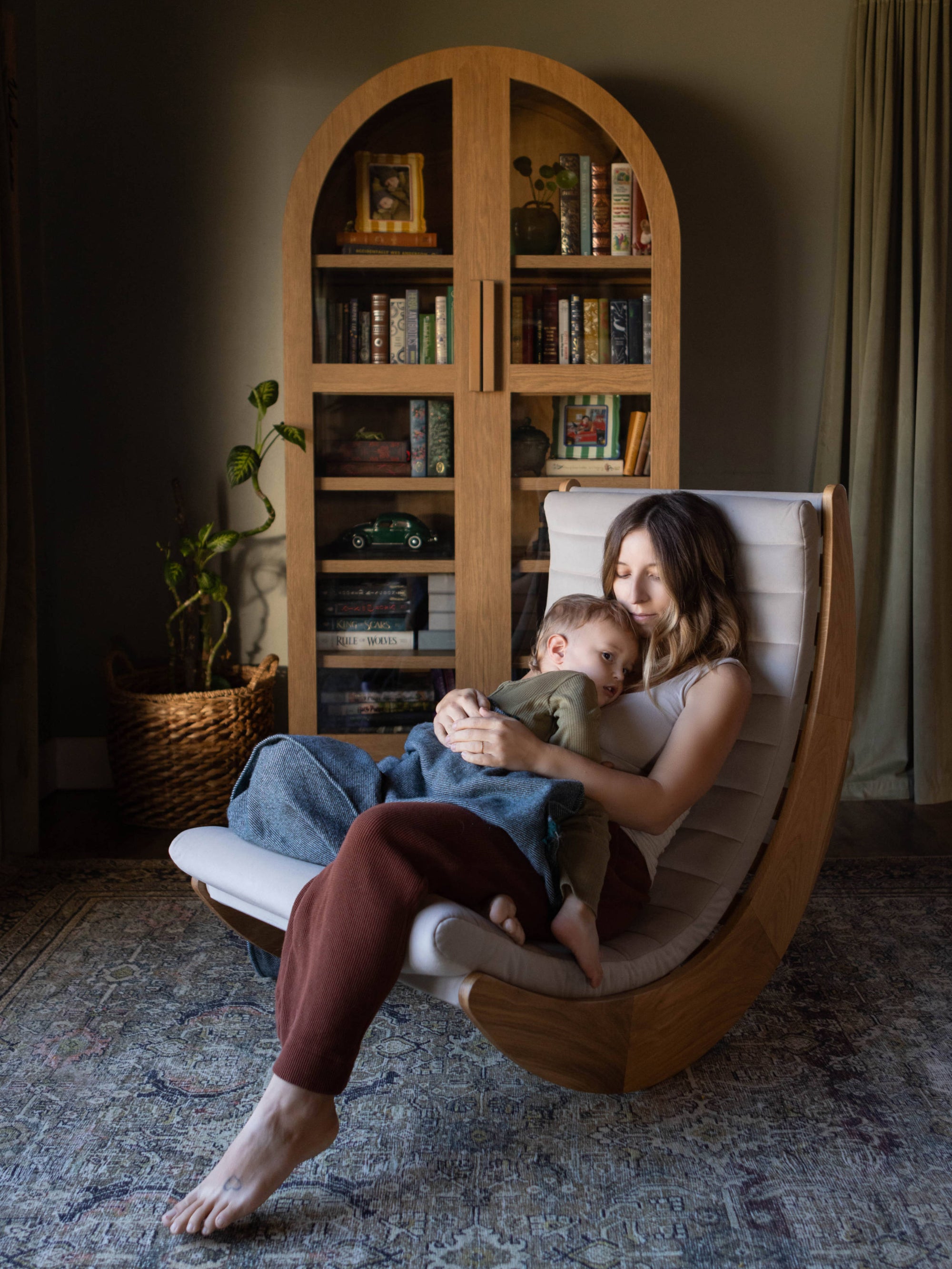 Verner Panton Adult Rocker with Ivory Pad