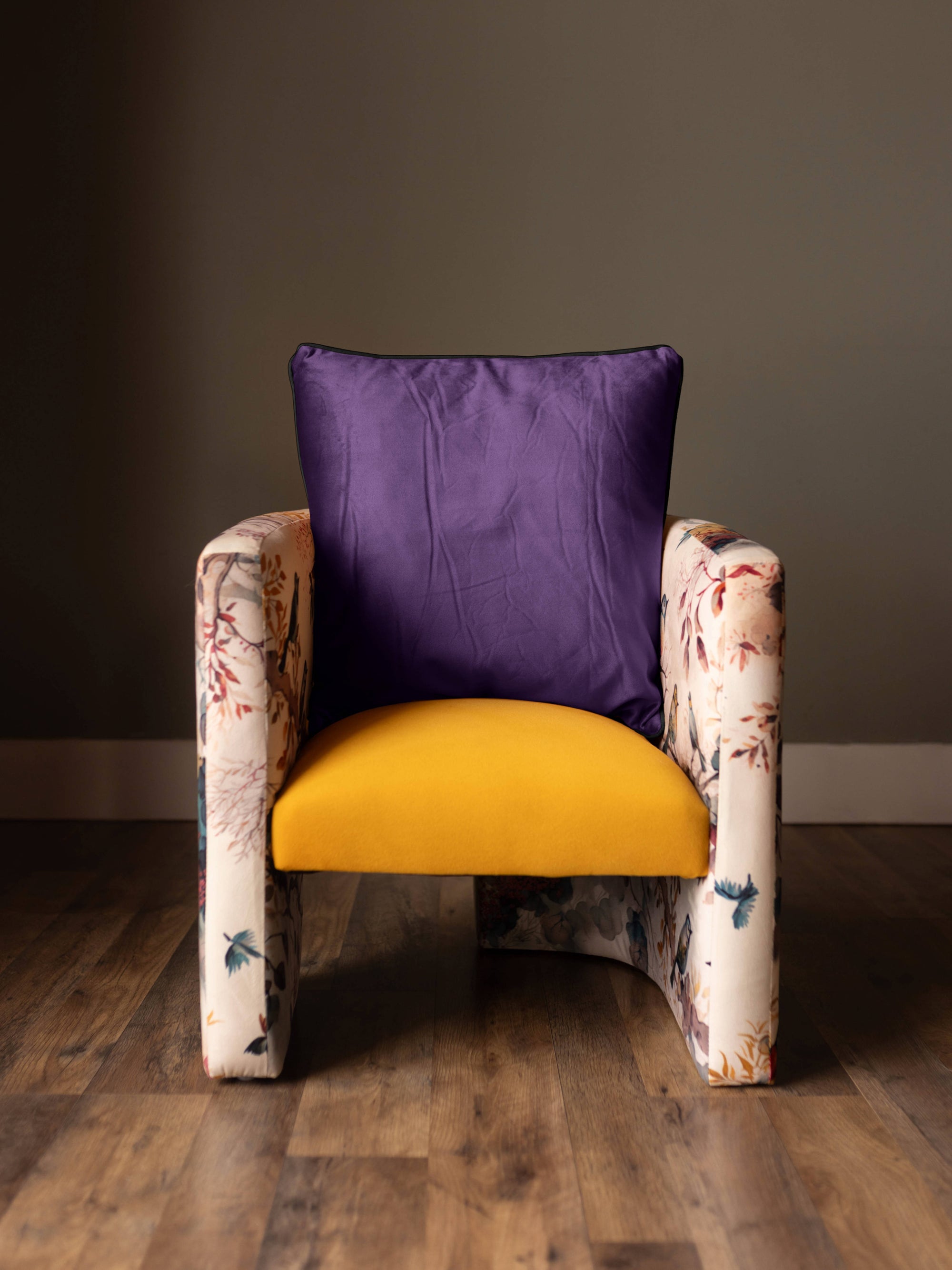 Double Sided Velvet Pillow Plum/Black