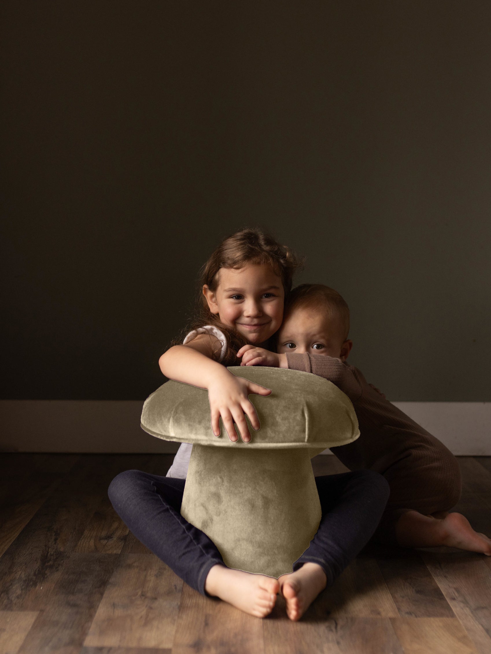 Small Velvet Mushroom Stool