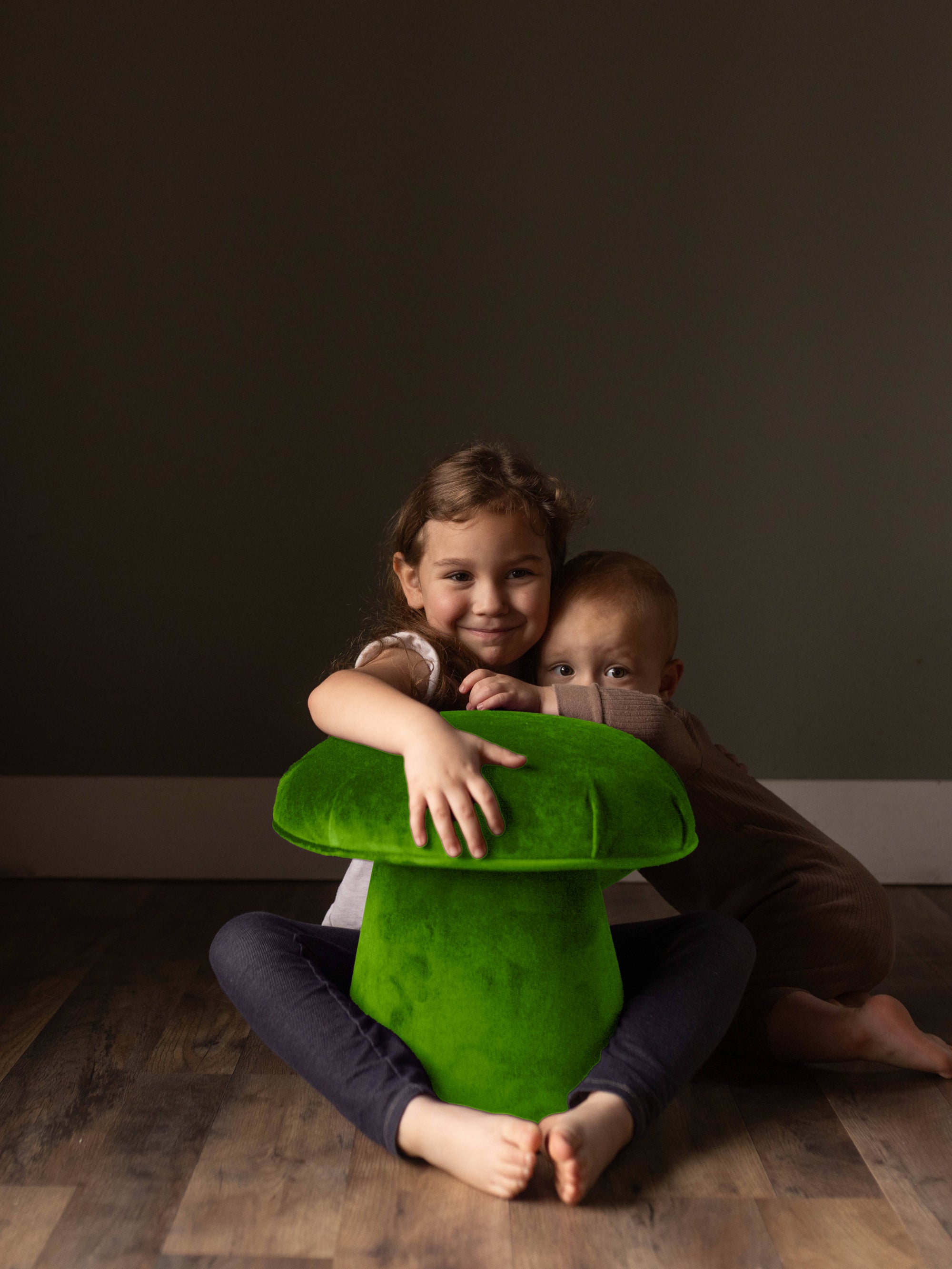 Small Mushroom Stool - Grass Green