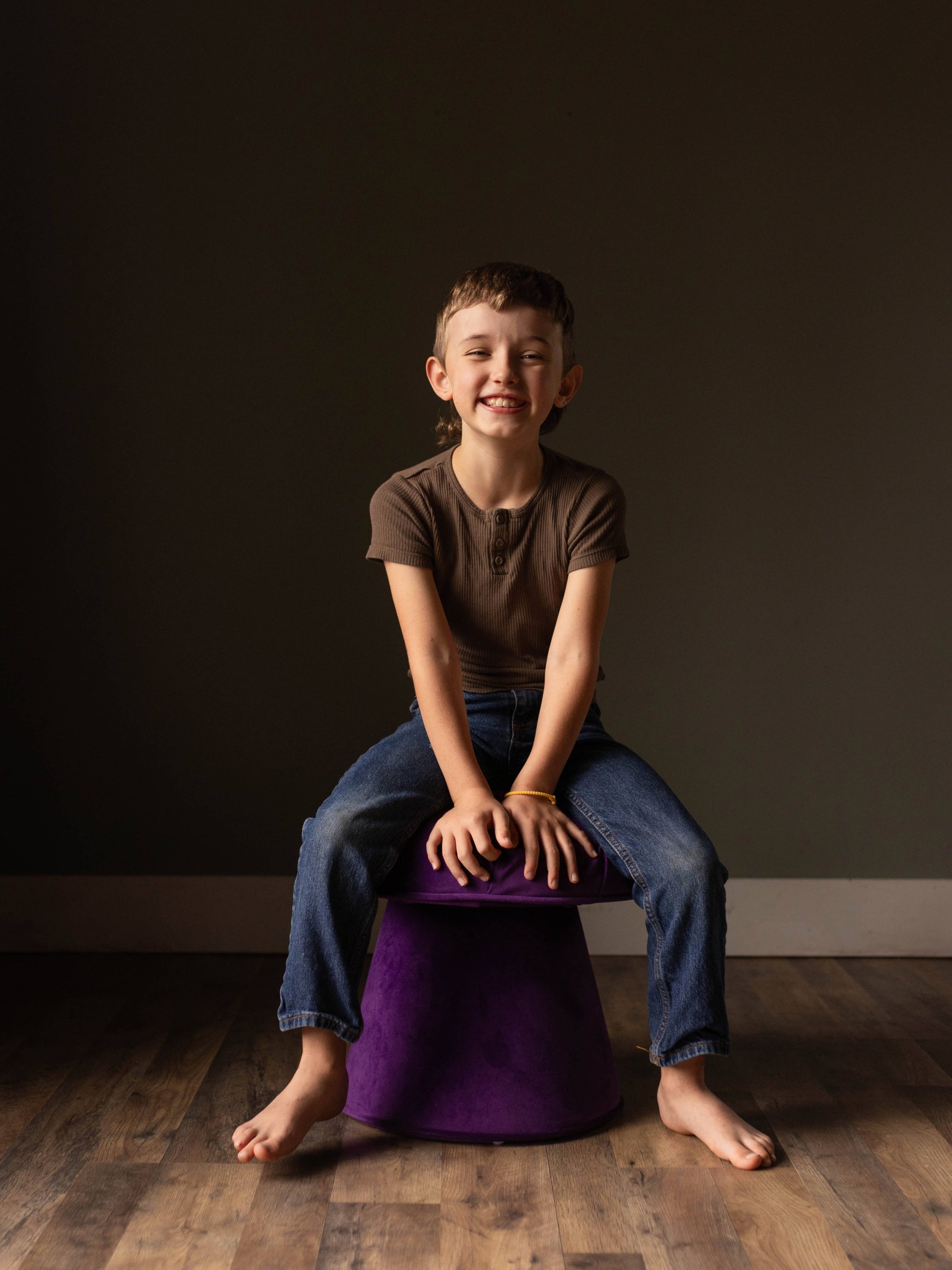 Small Mushroom Stool - Plum