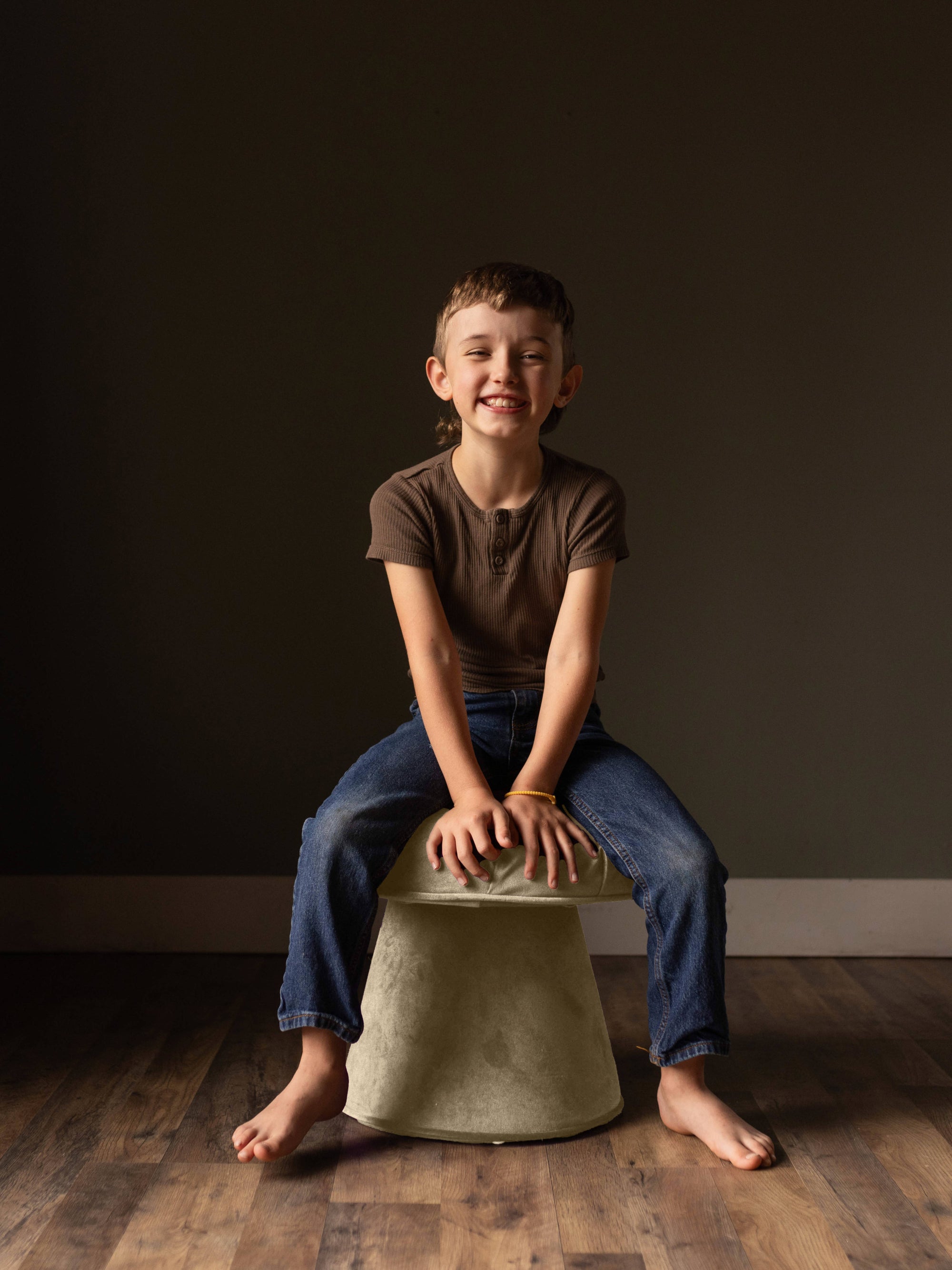 Small Mushroom Stool - Camel