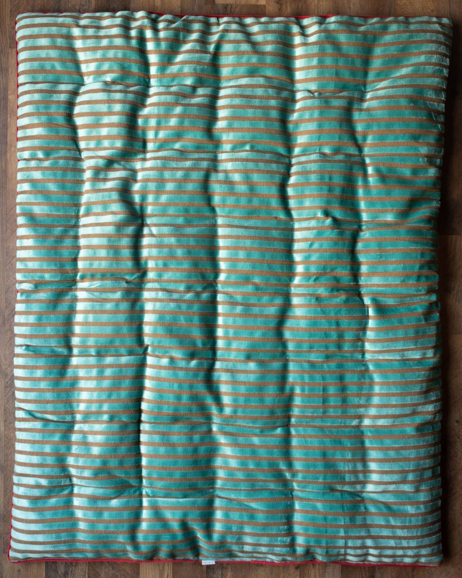 Jumbo Double Sided Tufted Floor Pillow Aqua Blue Red