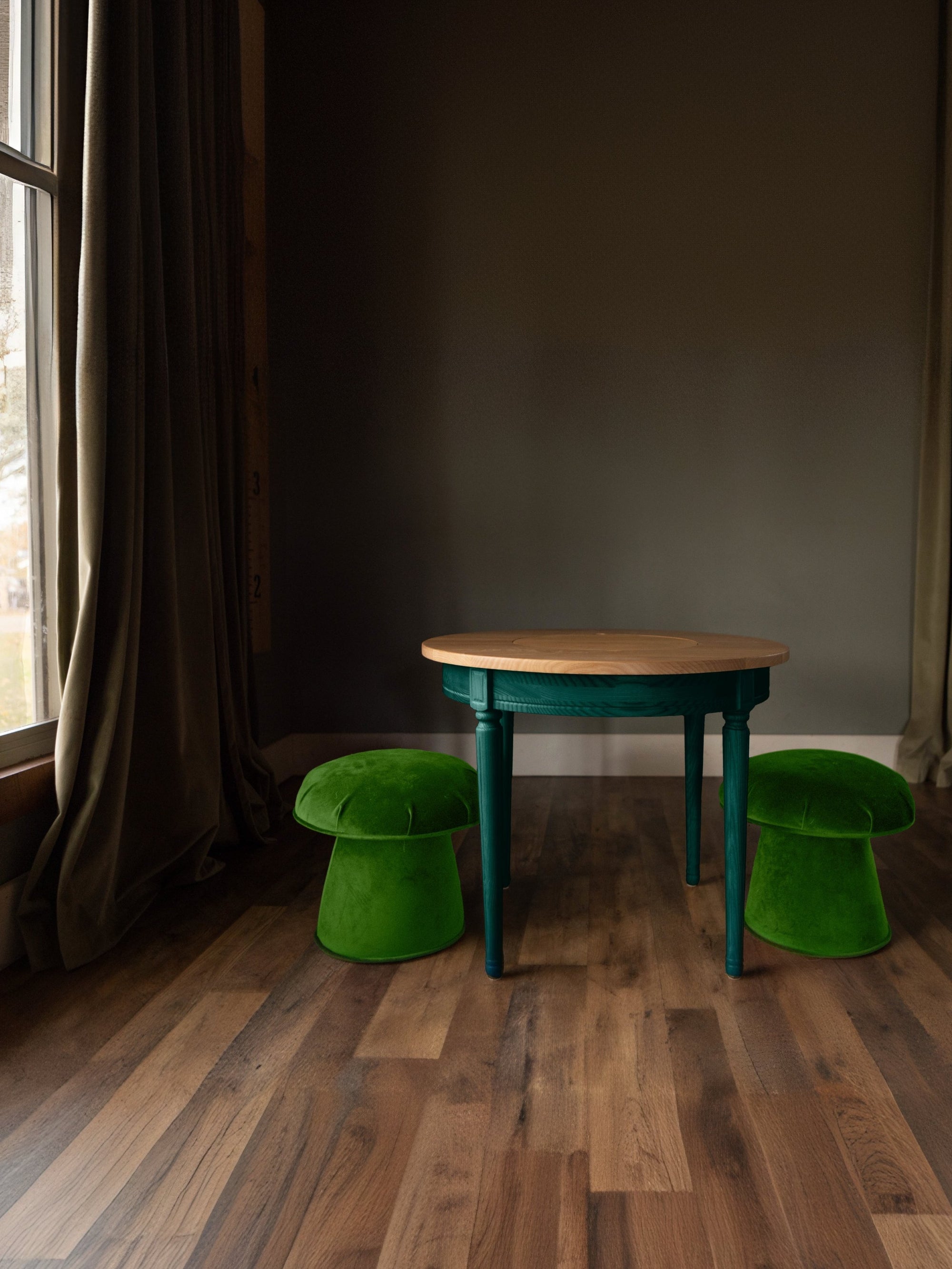 Genevieve Play Table &amp; Mushroom Stools