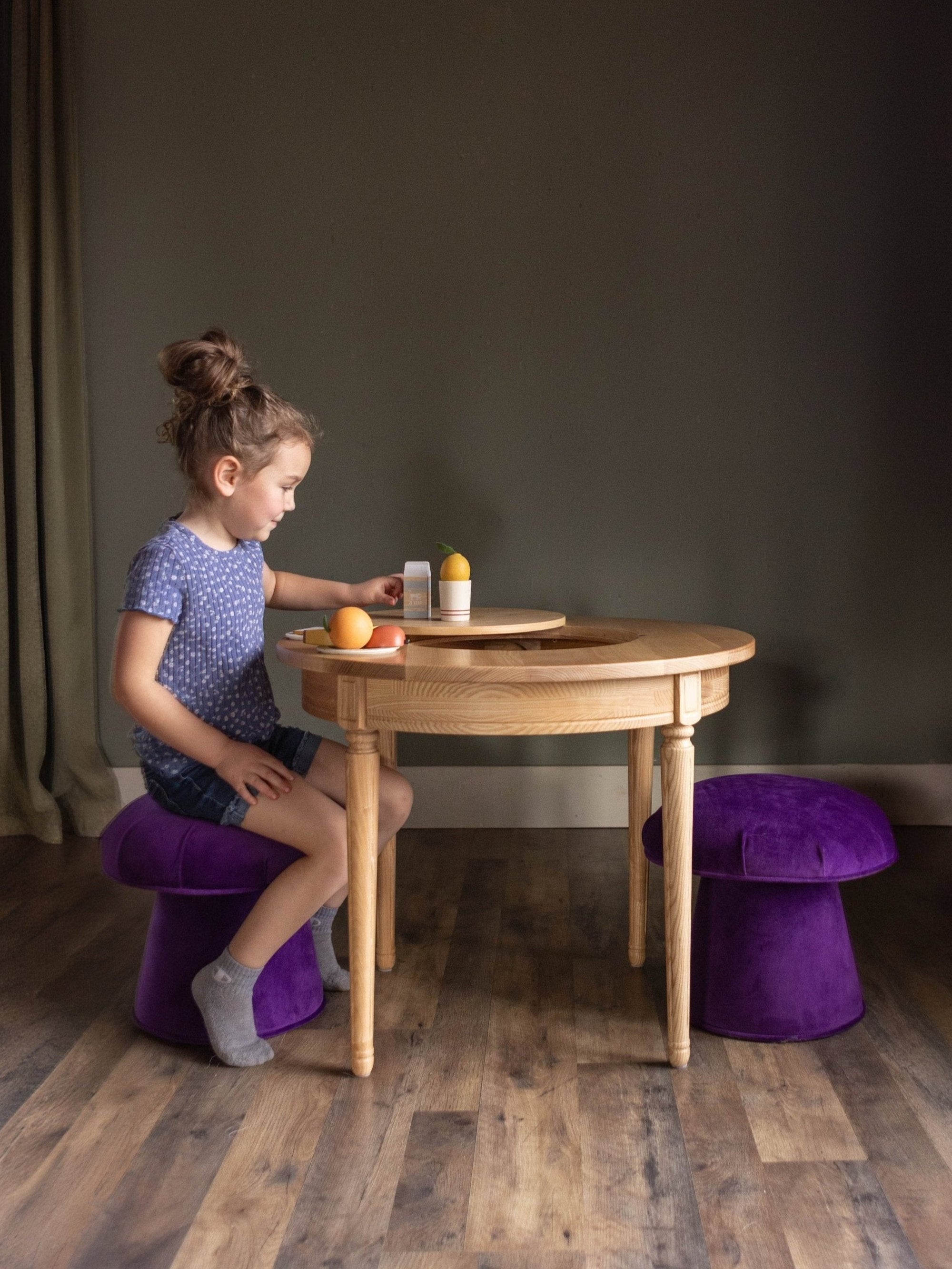 Genevieve Play Table &amp; Mushroom Stools