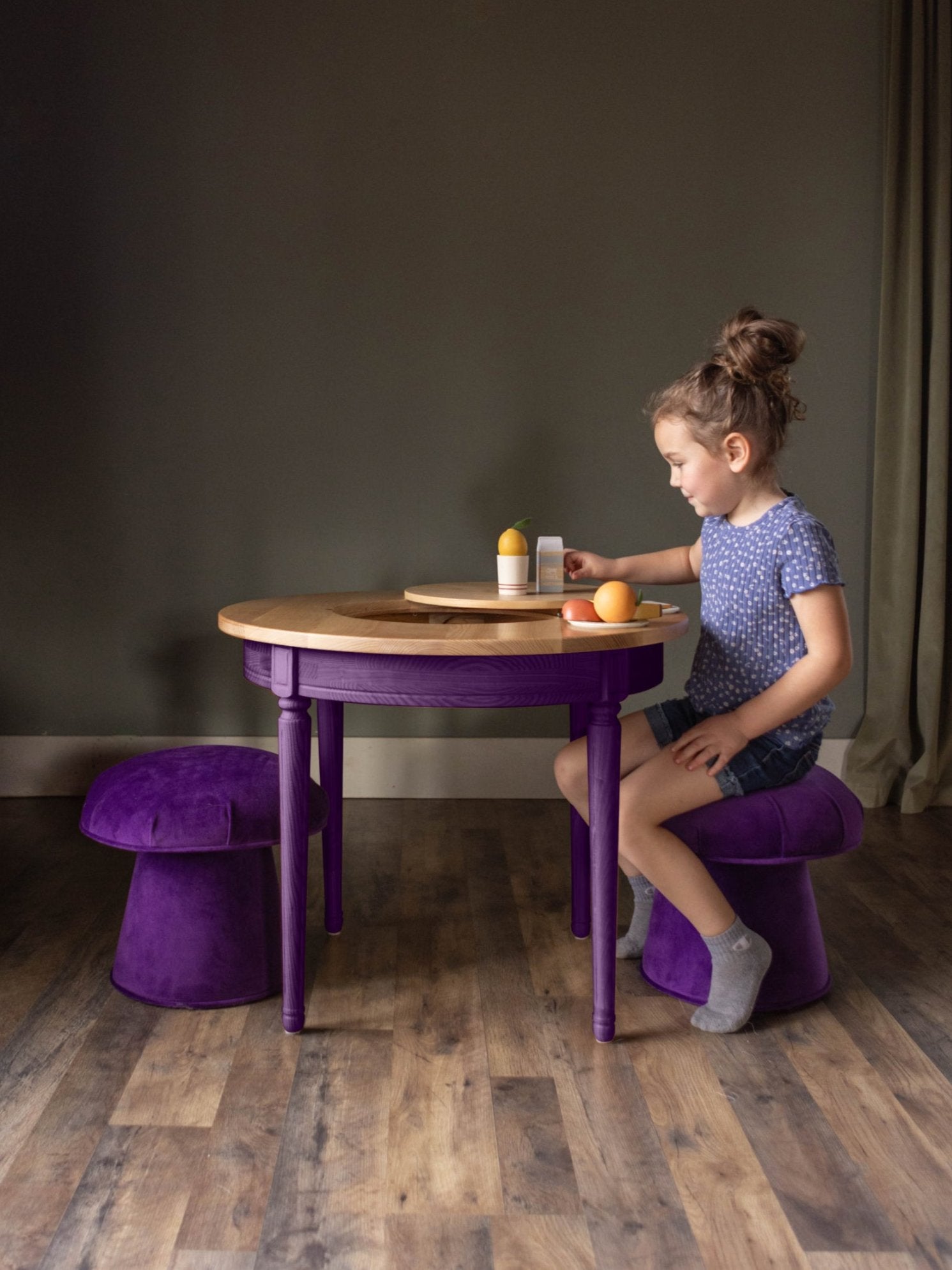 Genevieve Play Table &amp; Mushroom Stools