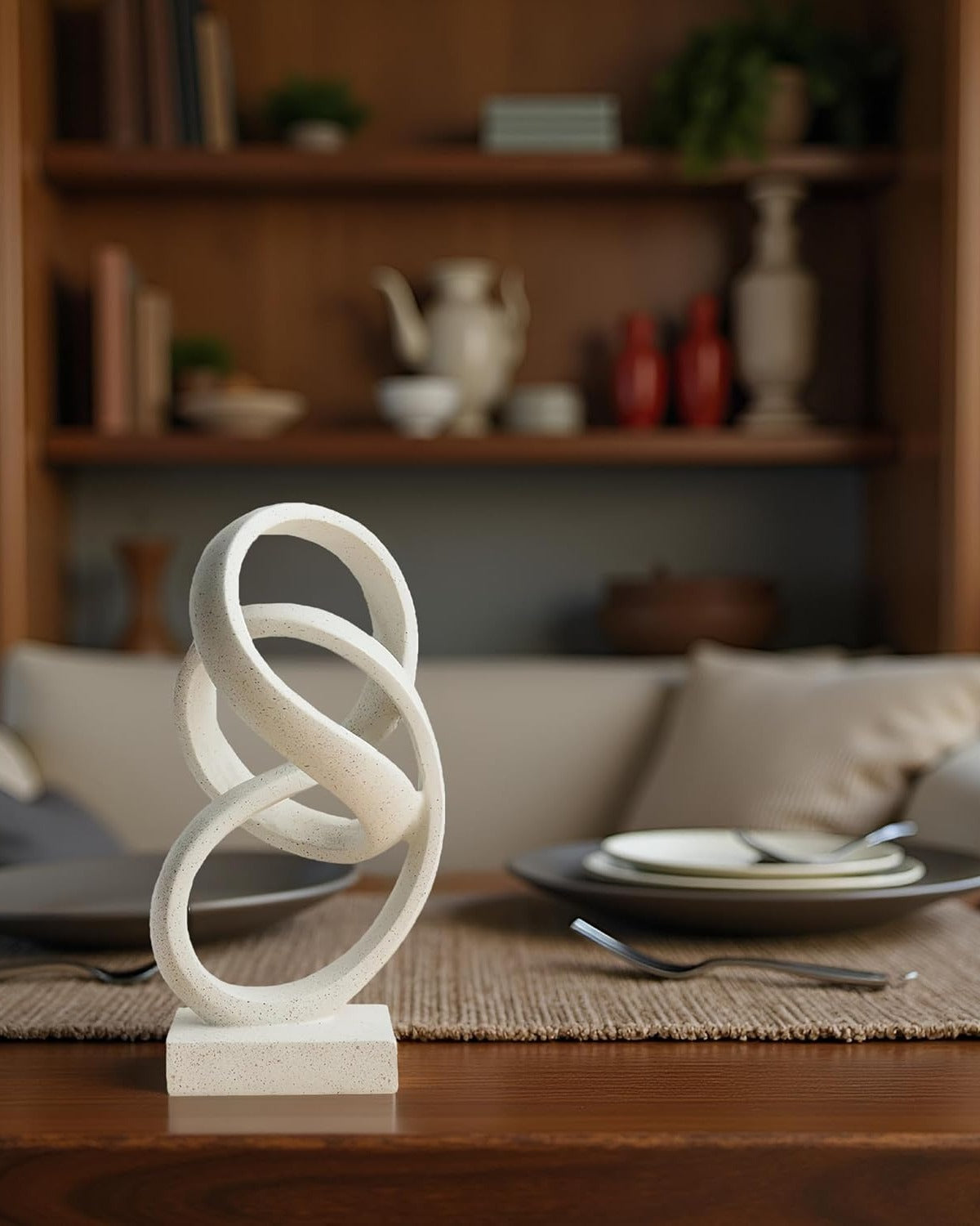 The Serenity Knot in Honed Terrazzo