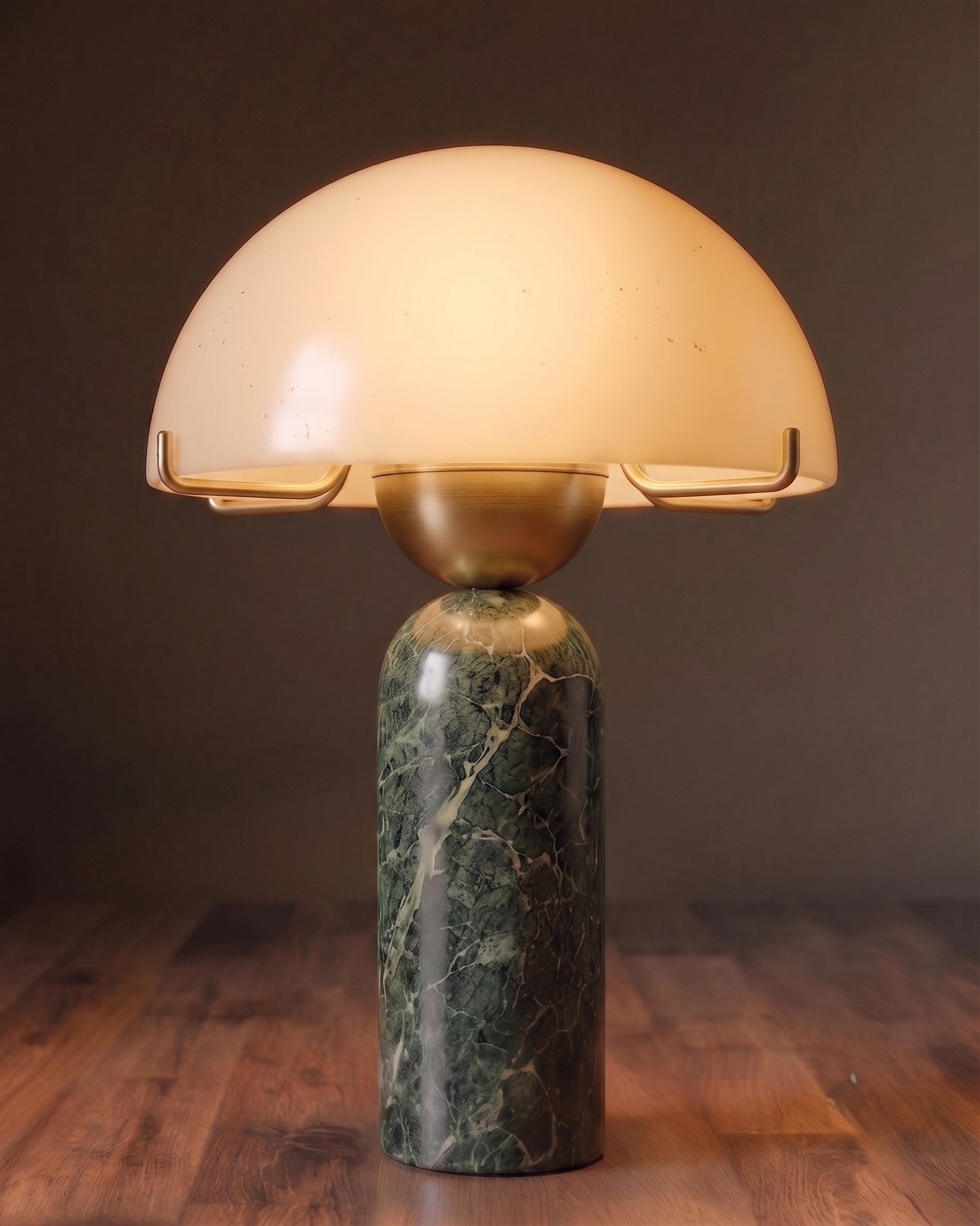The Orion Marble &amp; Brass Accent Lamp