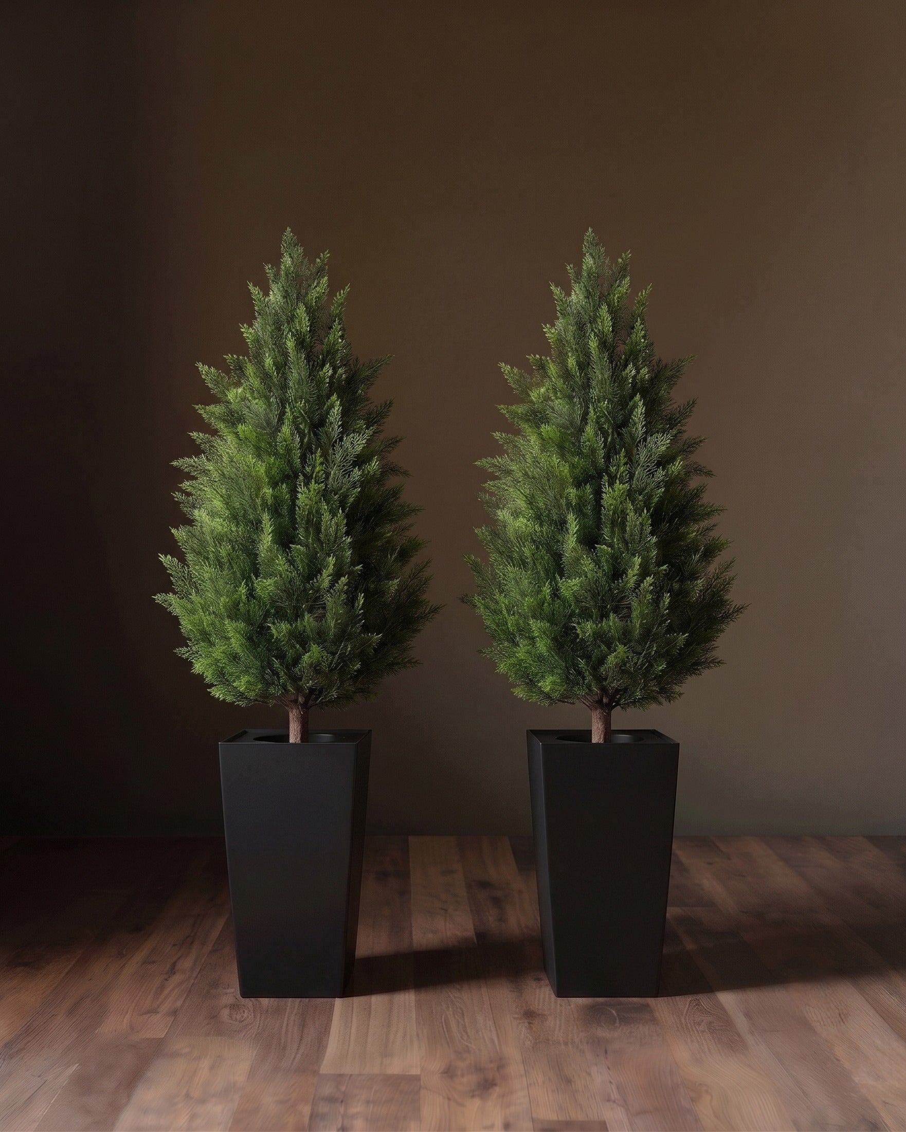 The Veranda Cedar Pair – Architectural Faux Topiaries - Set of 2