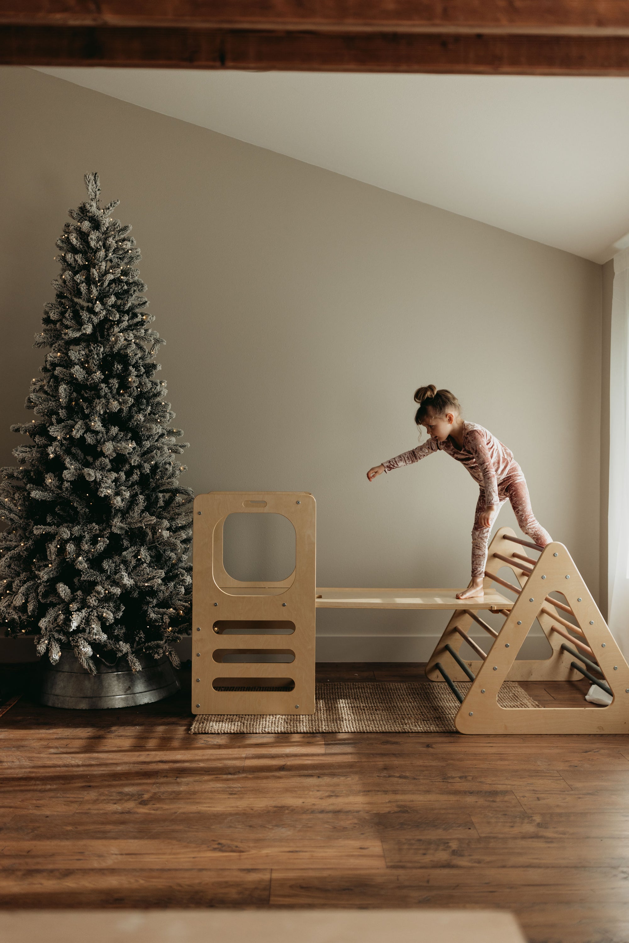 Play Tower with Climbing Triangle