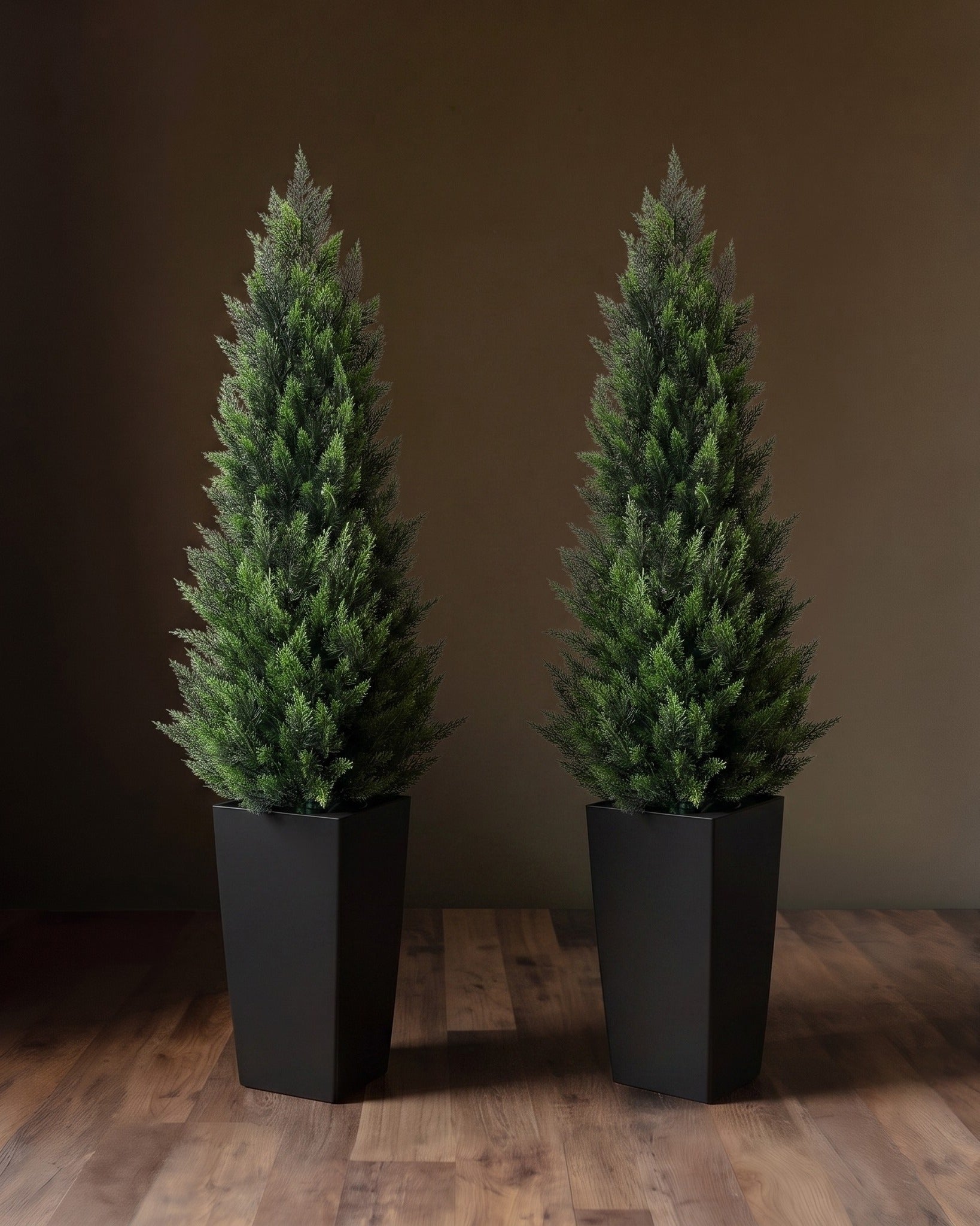 The Veranda Cedar Pair – Architectural Faux Topiaries - Set of 2