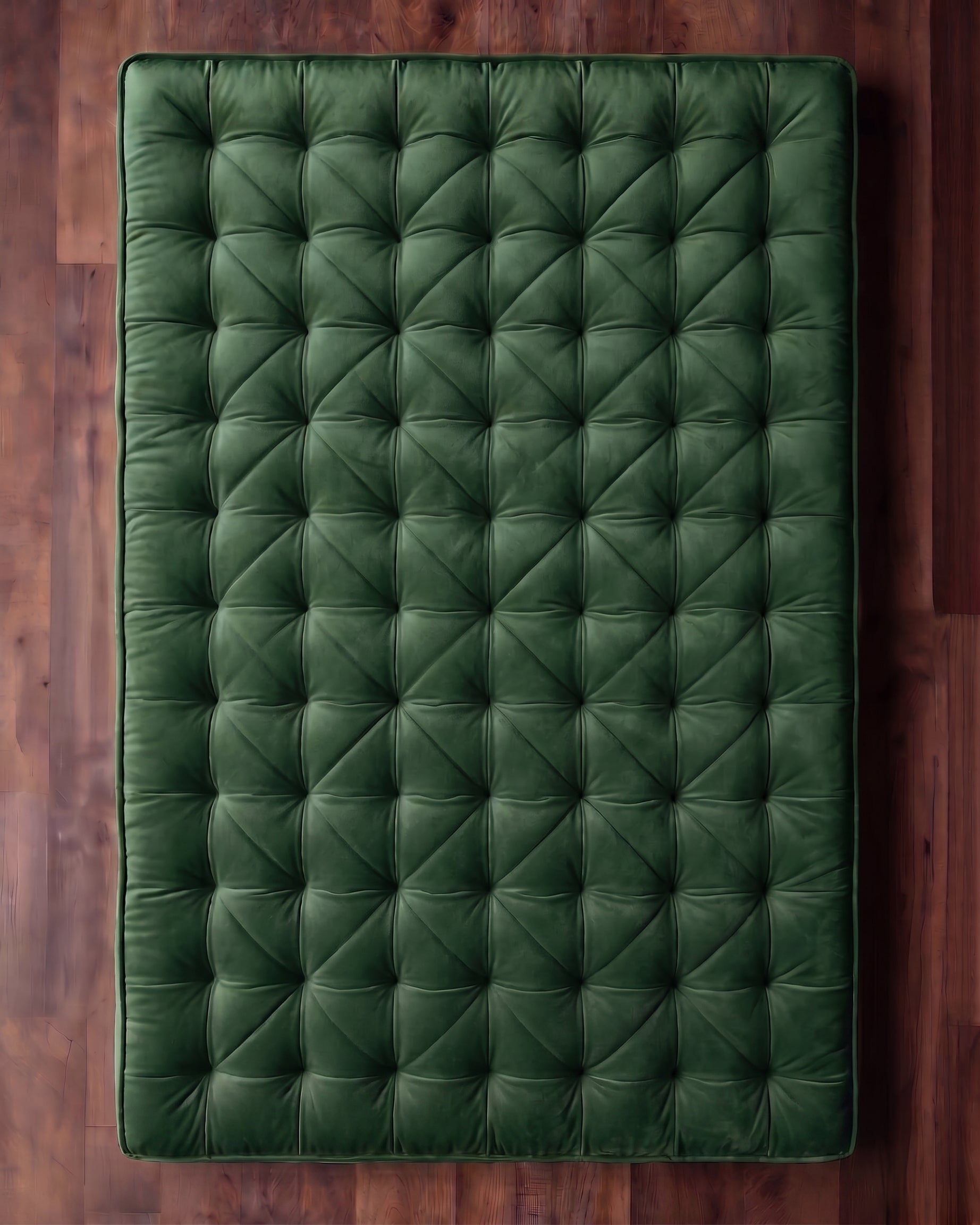 The Atelier Tufted Velvet Daybed Cushion (40" × 60")