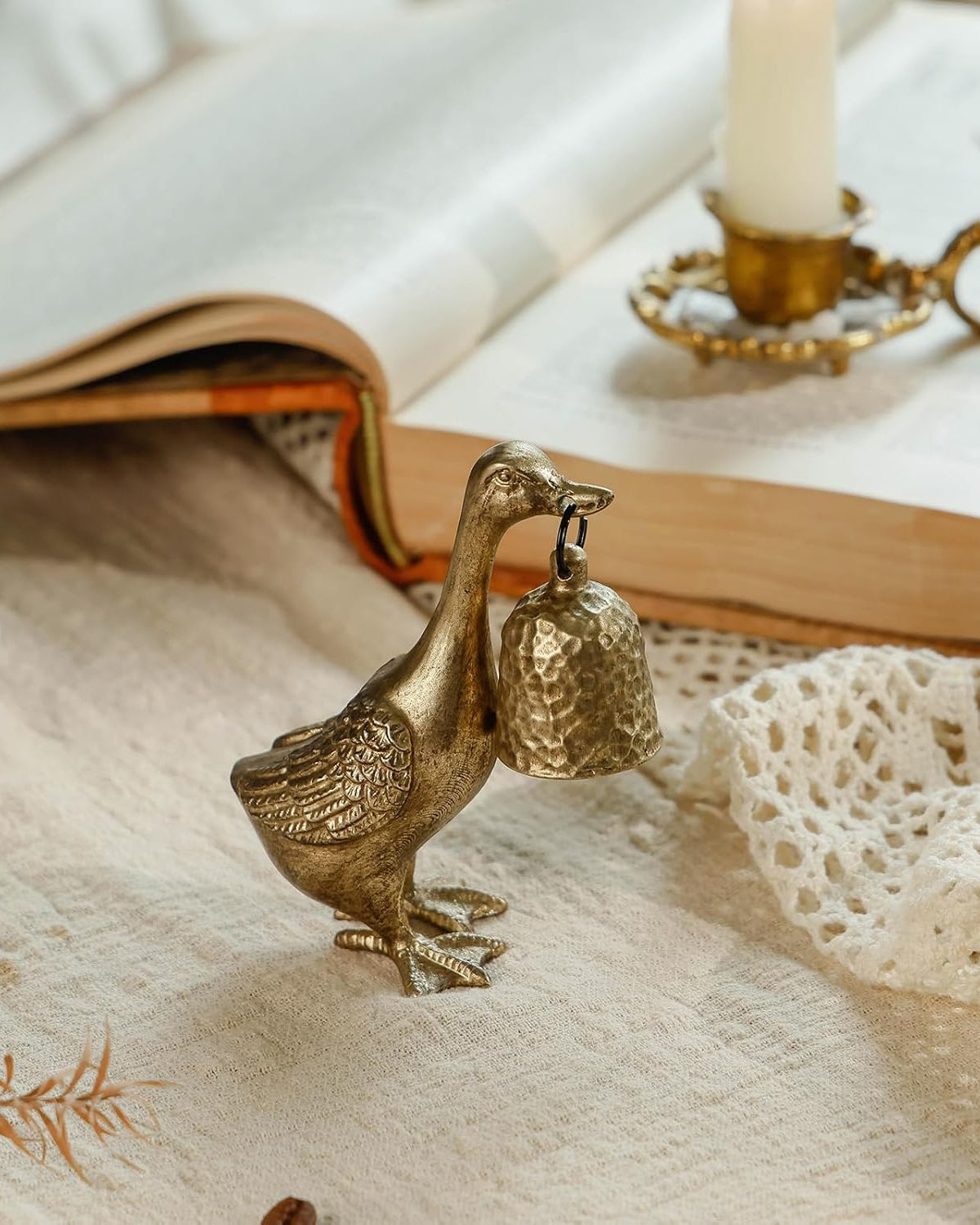L'Orée Heirloom Brass Avian Extinguisher