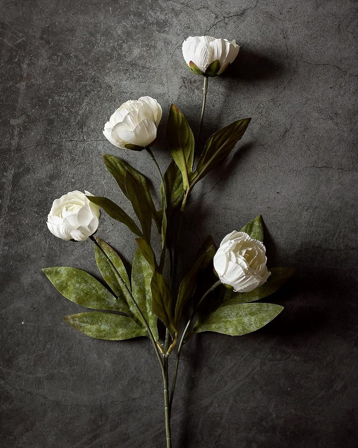 The Heirloom Faux Peony Branch (Vase not included)
