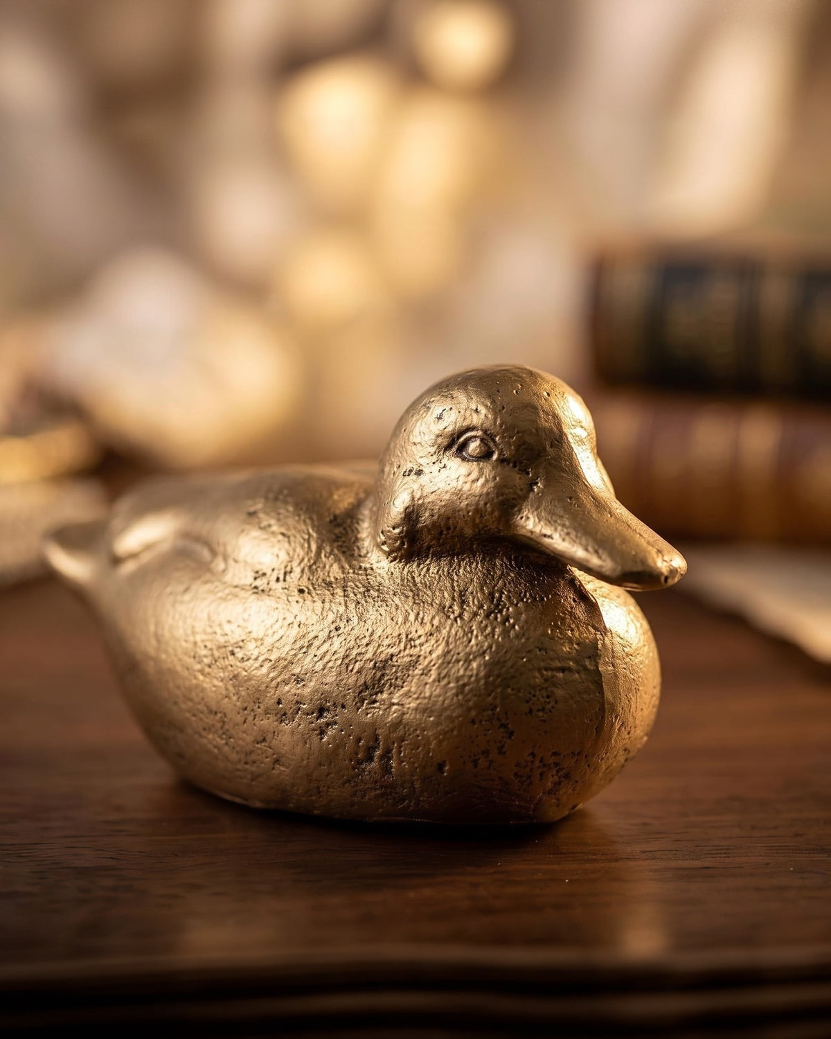 The Gilded Pond - Antique Cast Iron Mallard Figurine