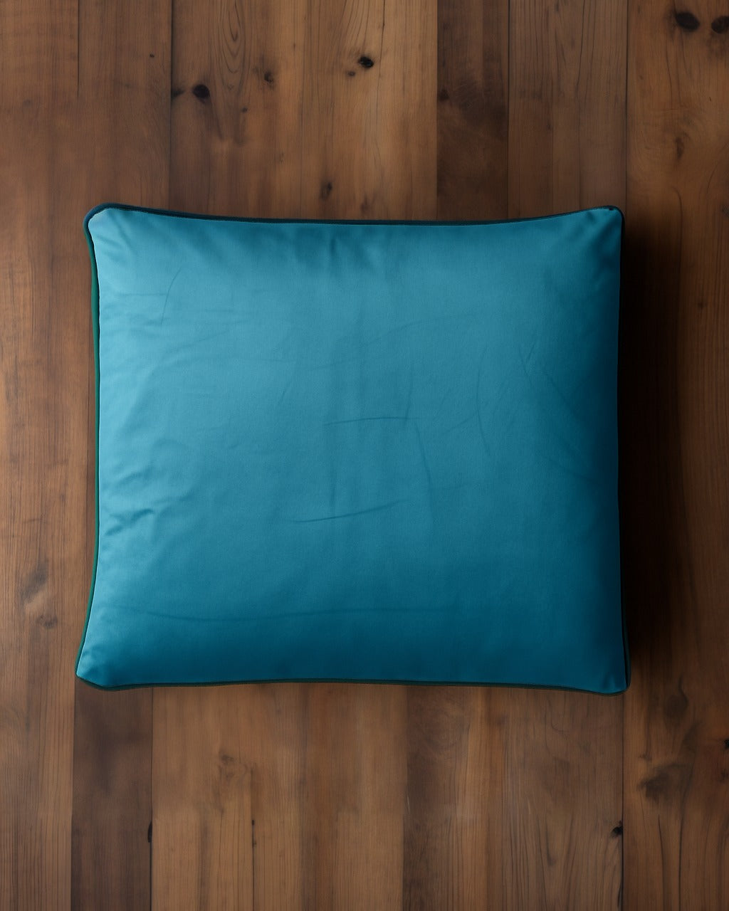 Double Sided Velvet Pillow Forest Green/Blue