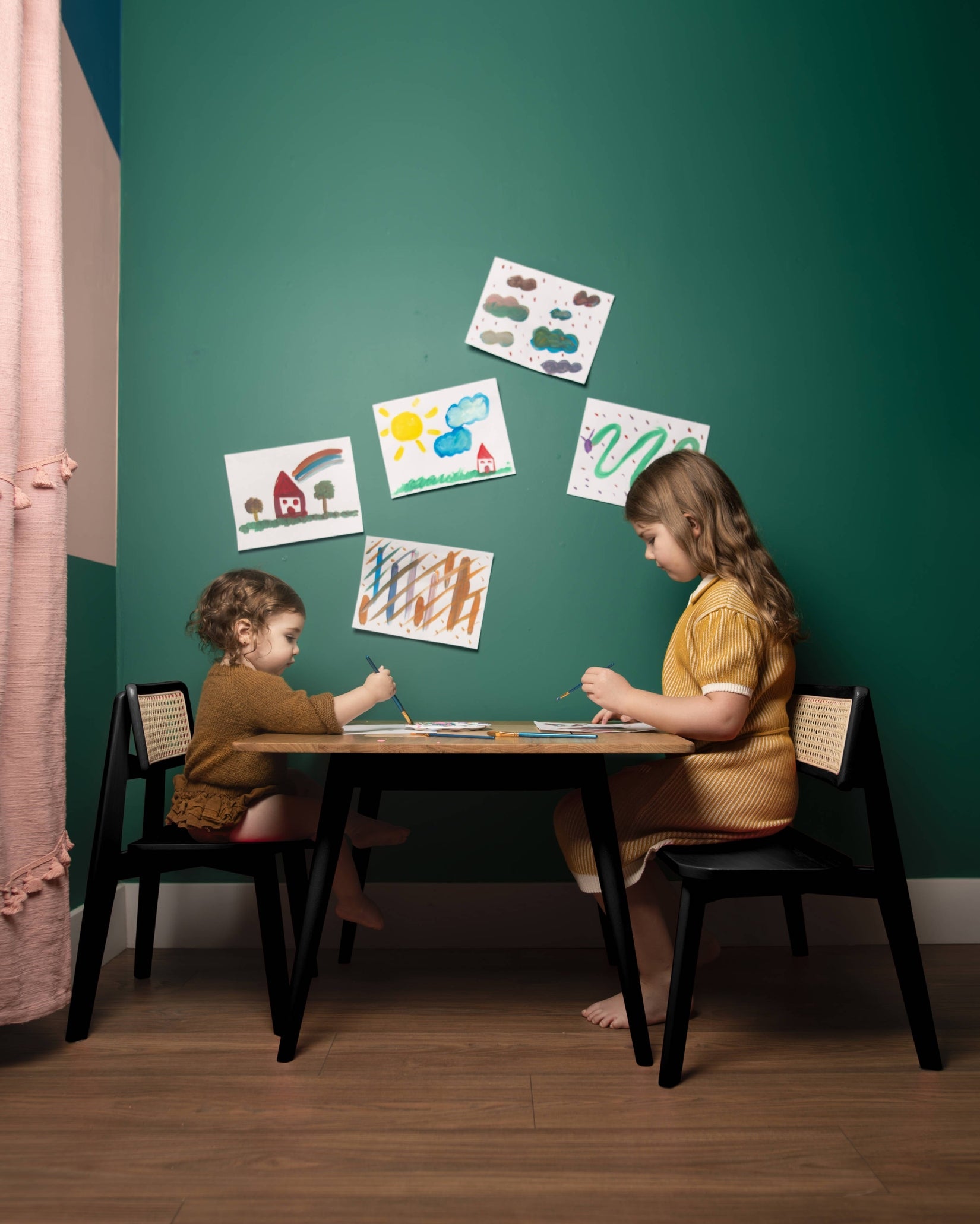 Ruben Play Table & Benches Black