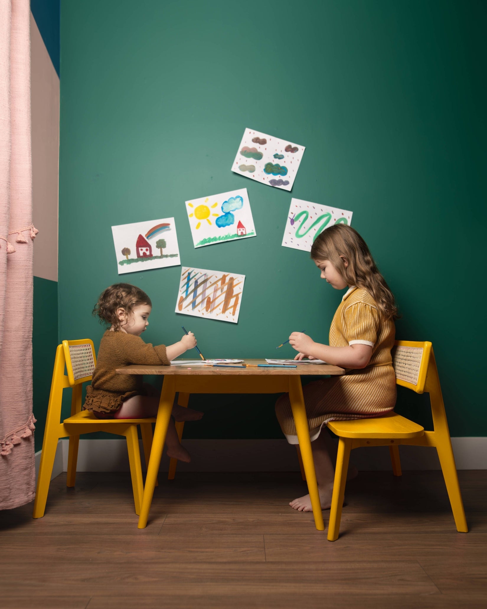 Ruben Play Table & Benches Marigold