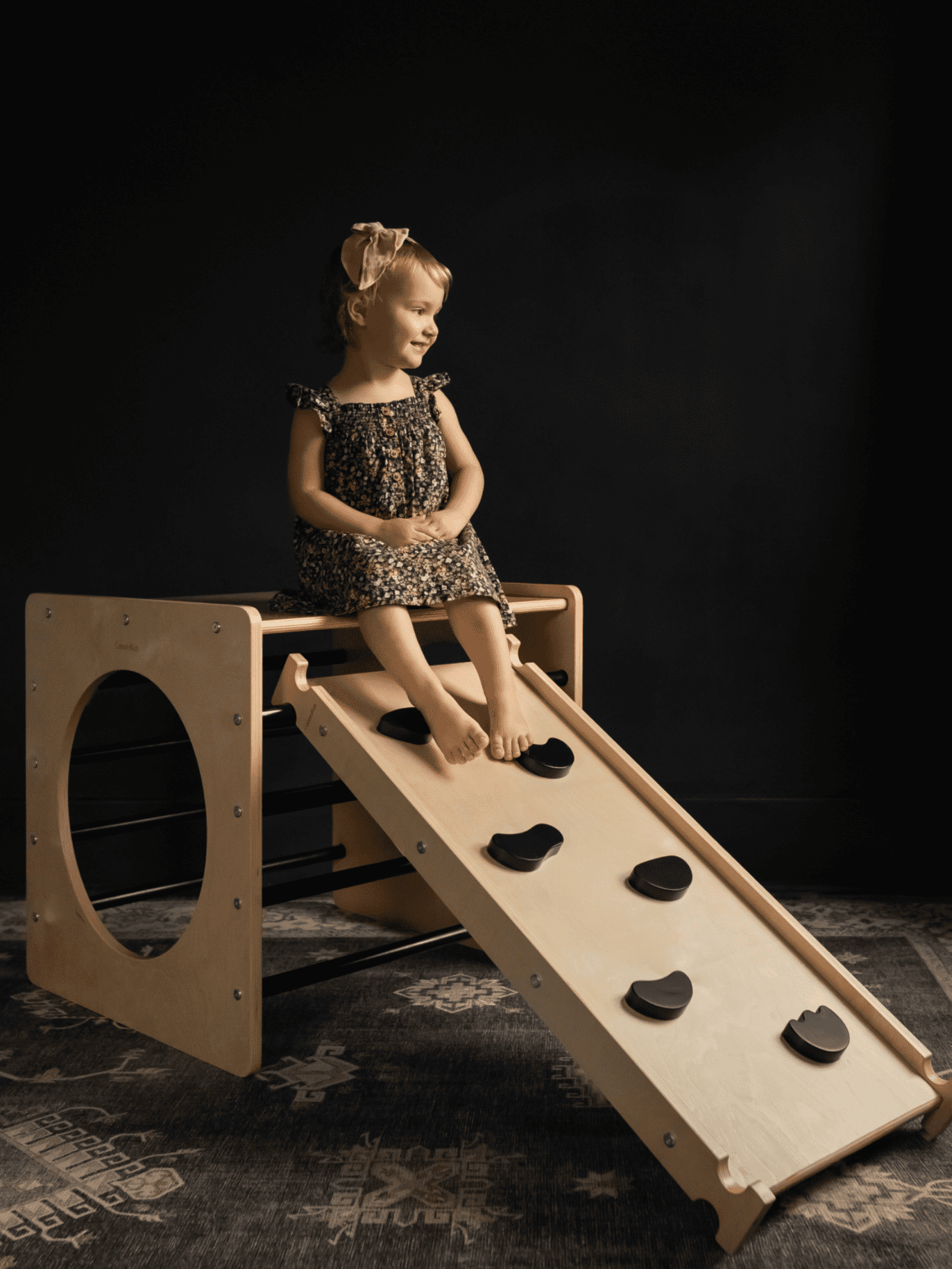 Waldorf Climbing Cube &amp; Ramp Black