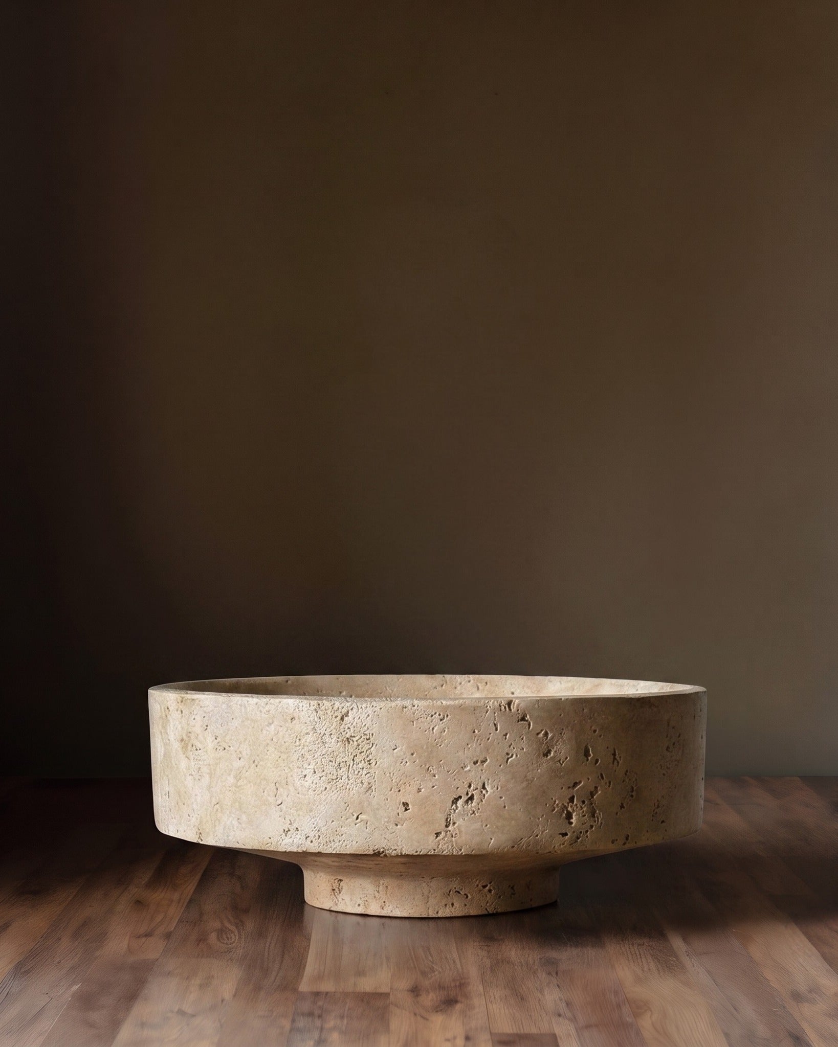 The Vespera Travertine Bowl