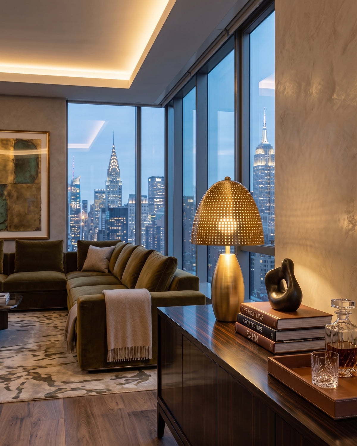 The Altair Brass Table Lamp
