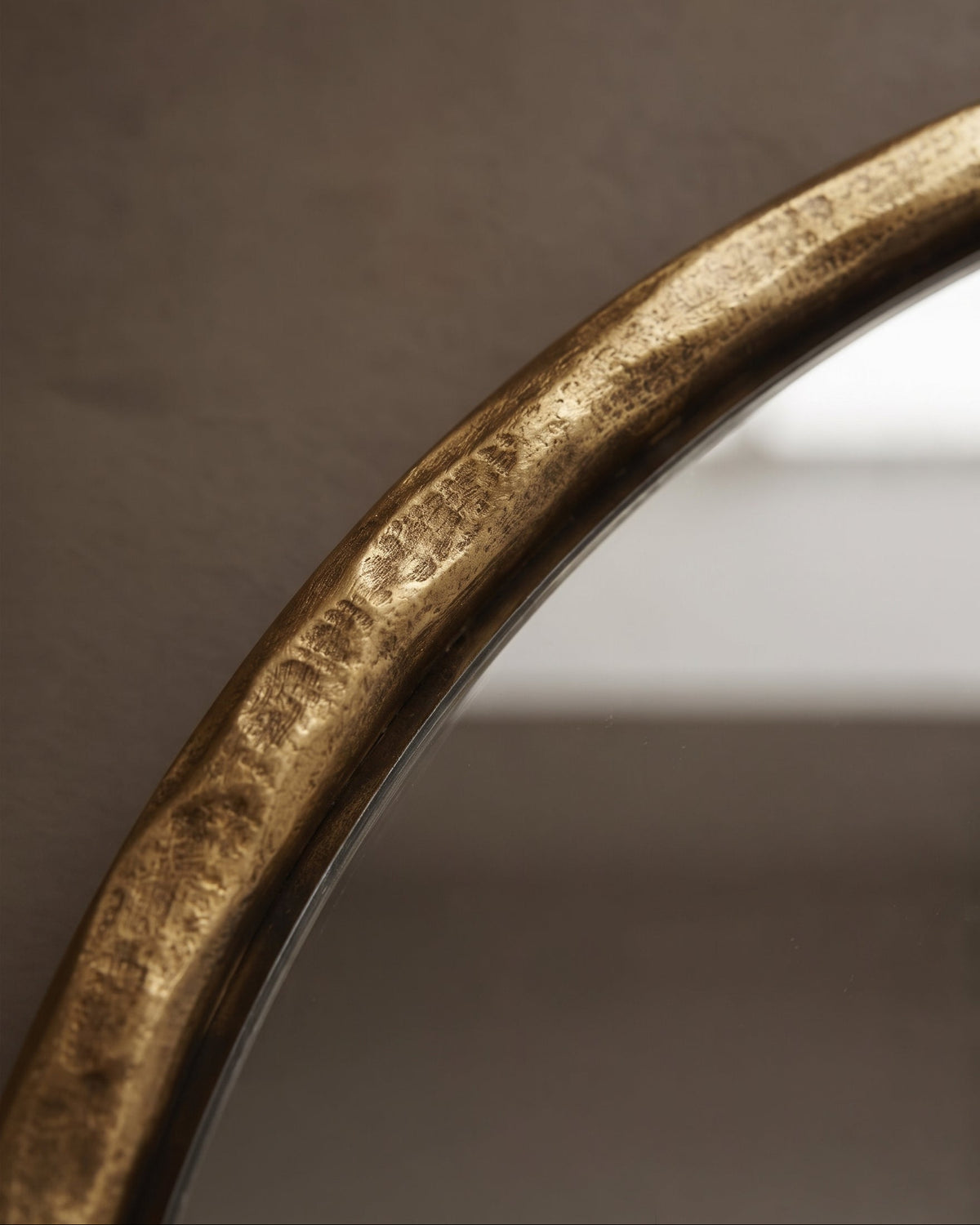 The Vesper Artisan Hand-Forged Brass Mirror