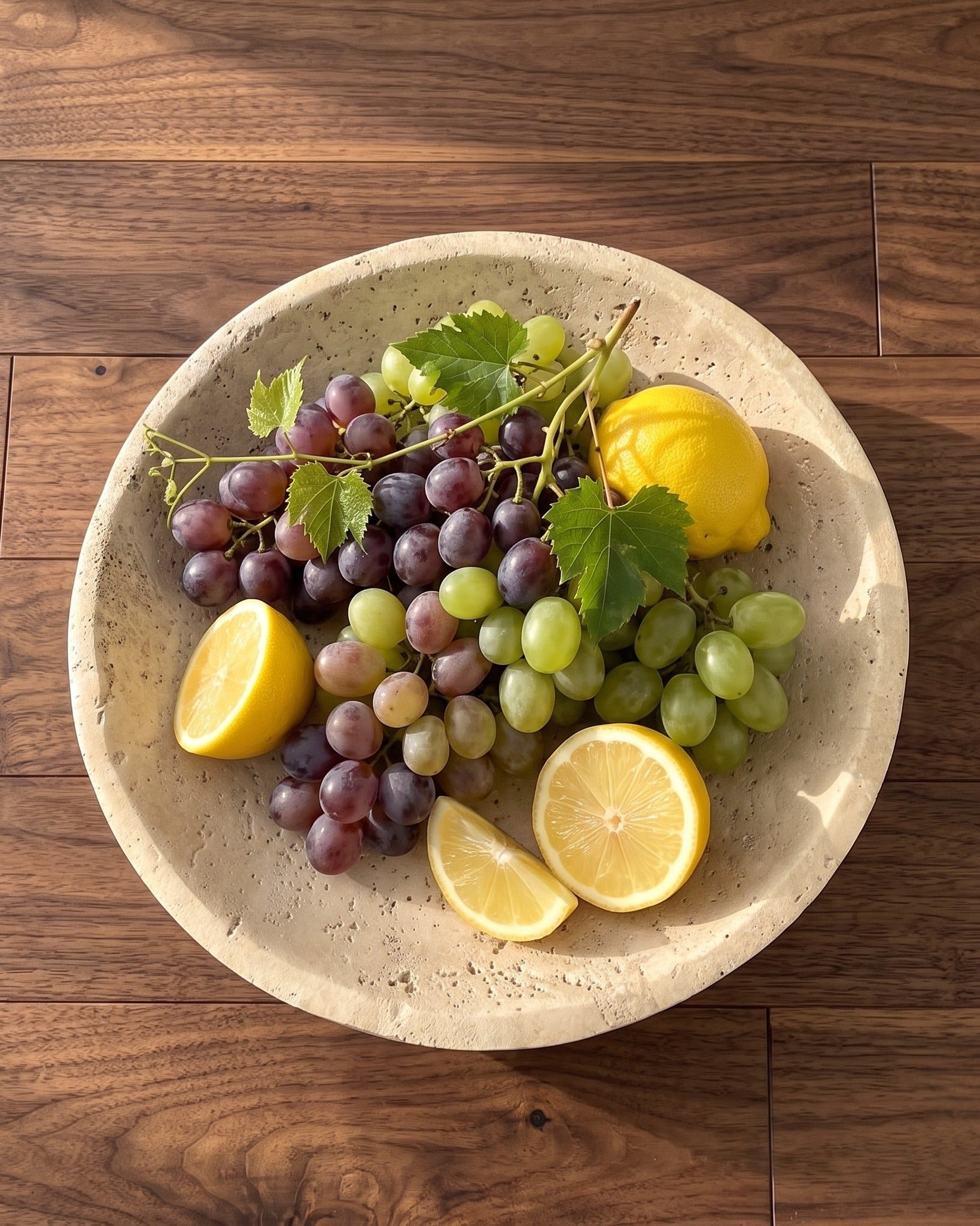 The Vespera Travertine Bowl