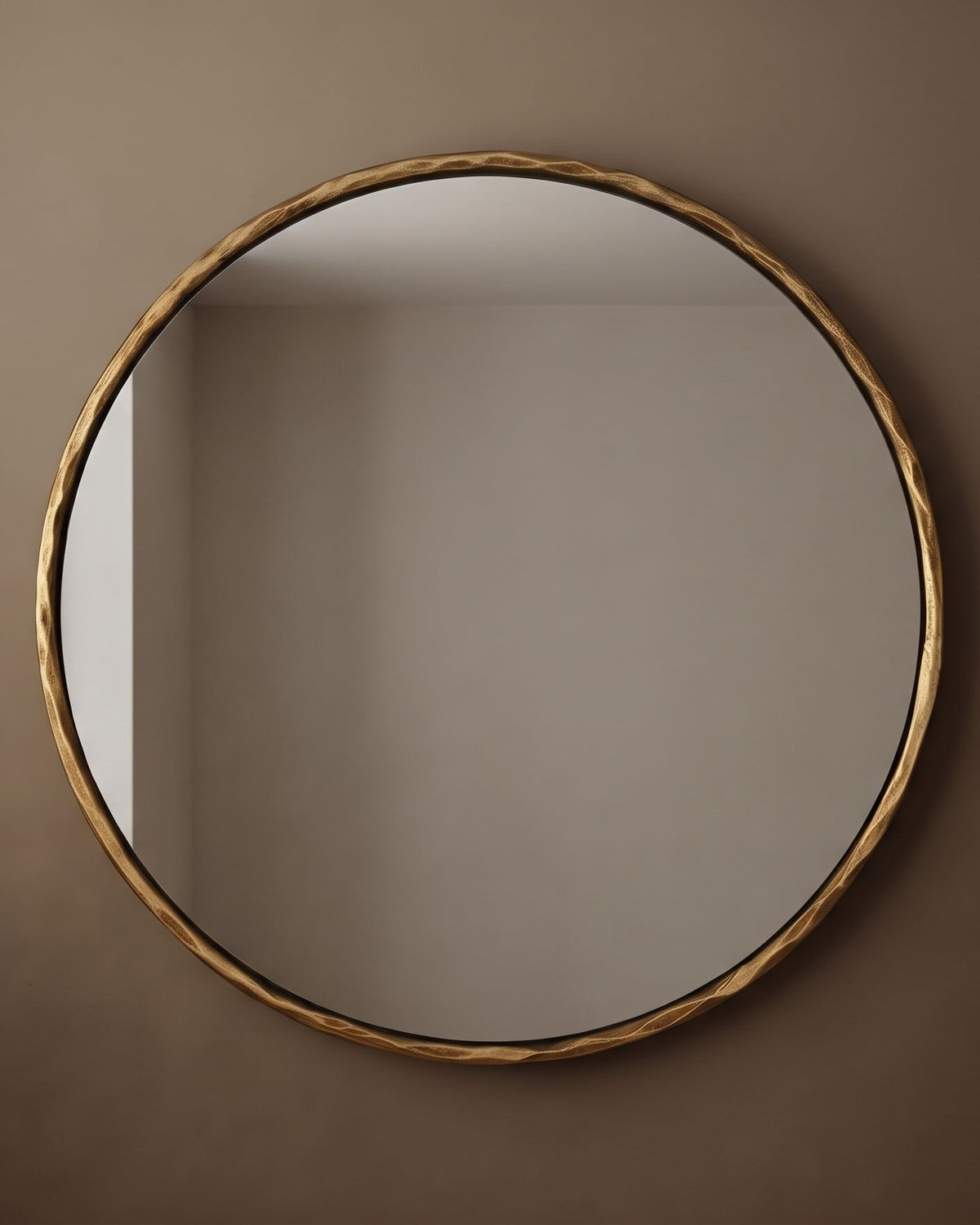 The Vesper Artisan Hand-Forged Brass Mirror