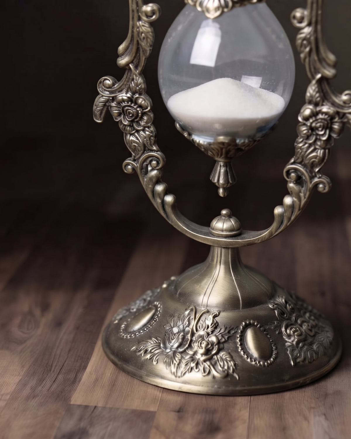 The Aurelia Rotating Brass Hourglass