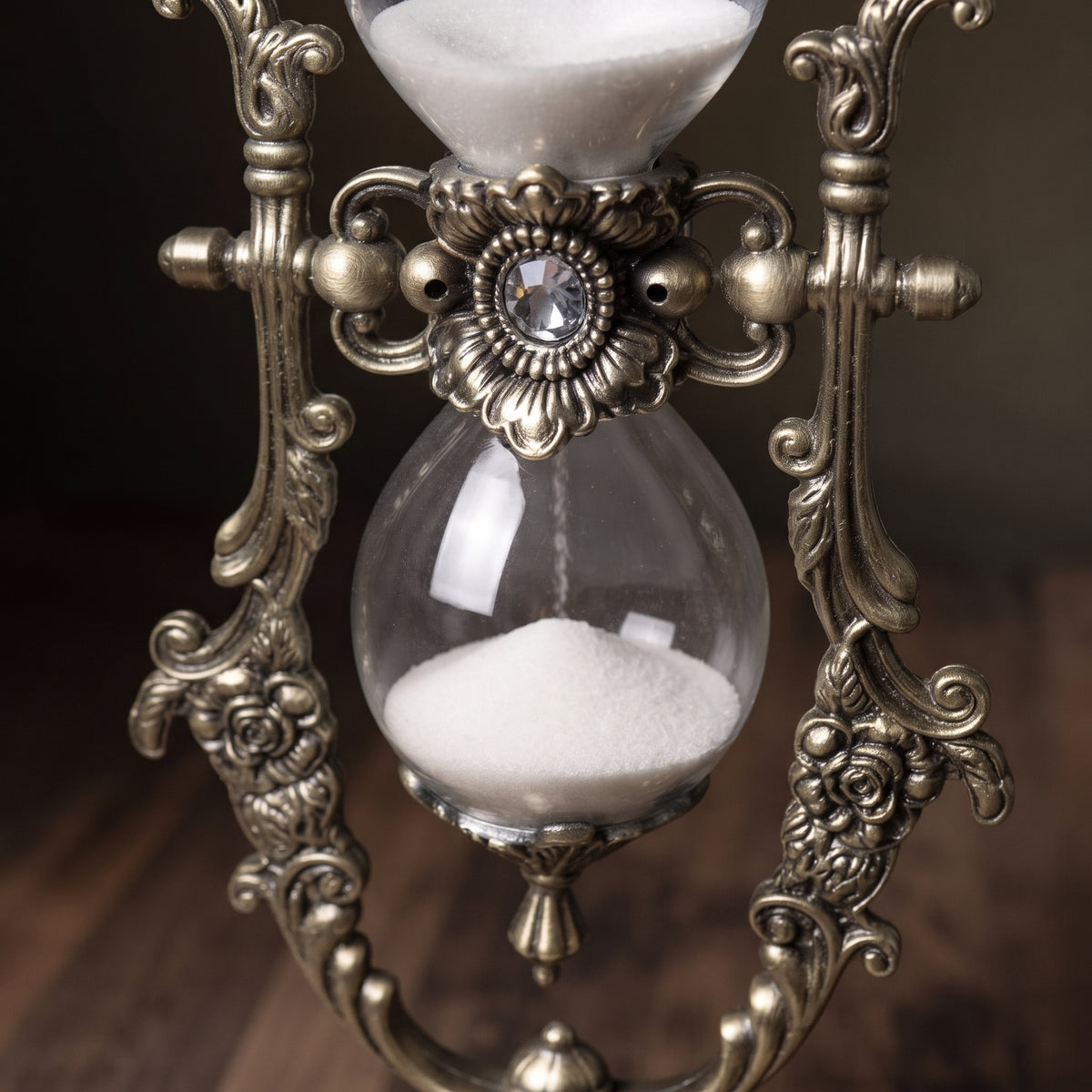 The Aurelia Rotating Brass Hourglass