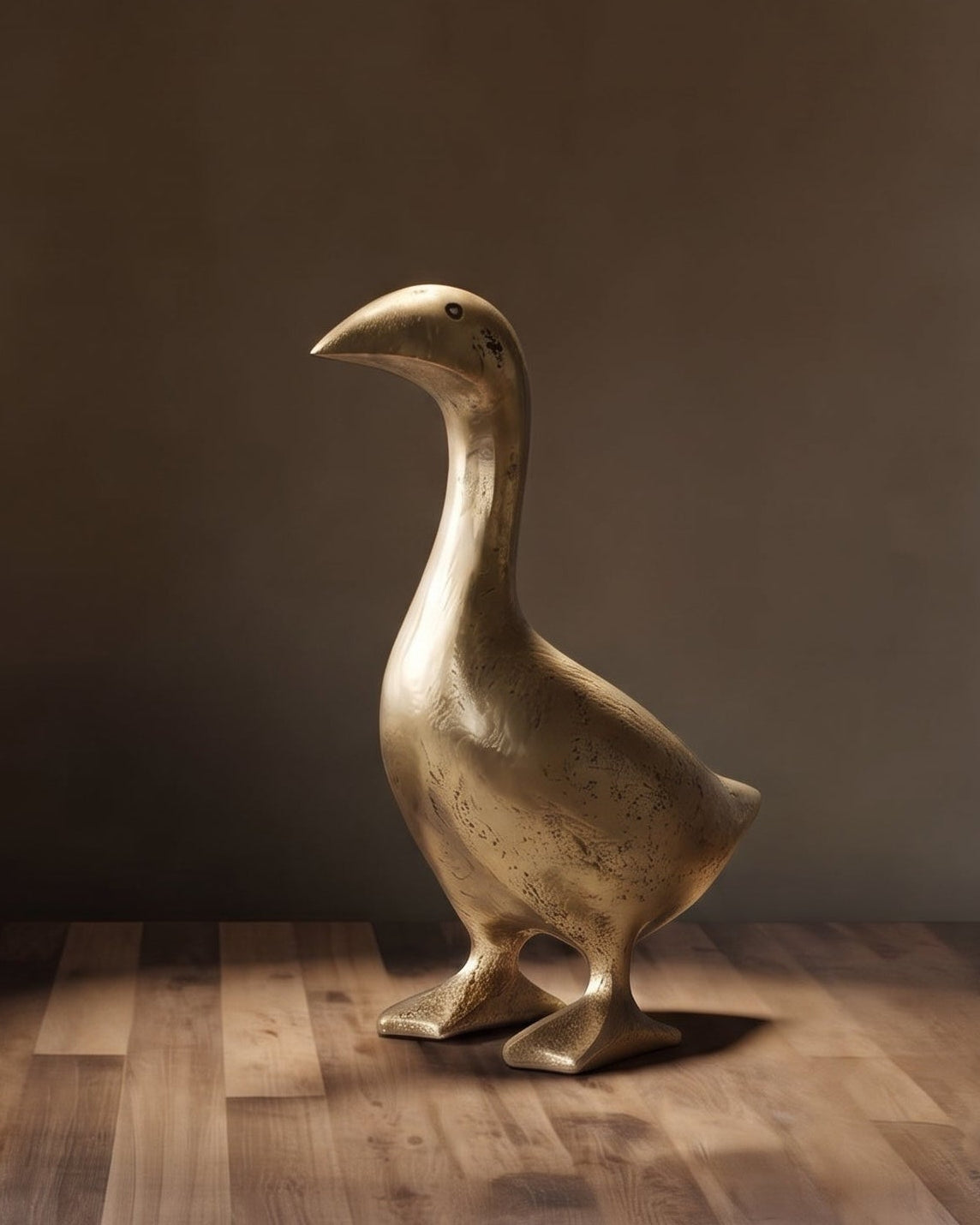 The Alistair Cast Brass Goose