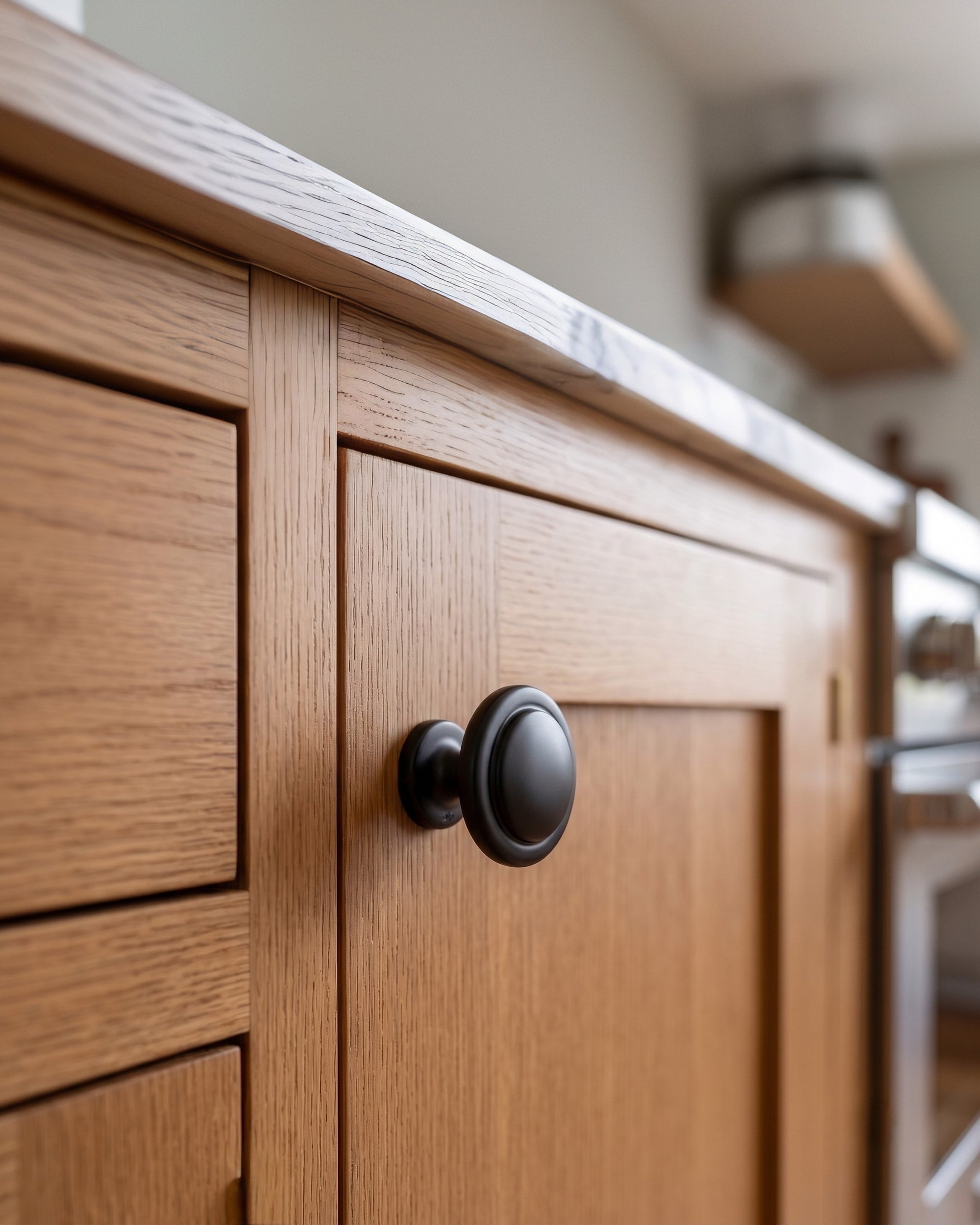 The Obsidian Crown – Premium Matte Black Zinc Euro-Style Cabinet Knob