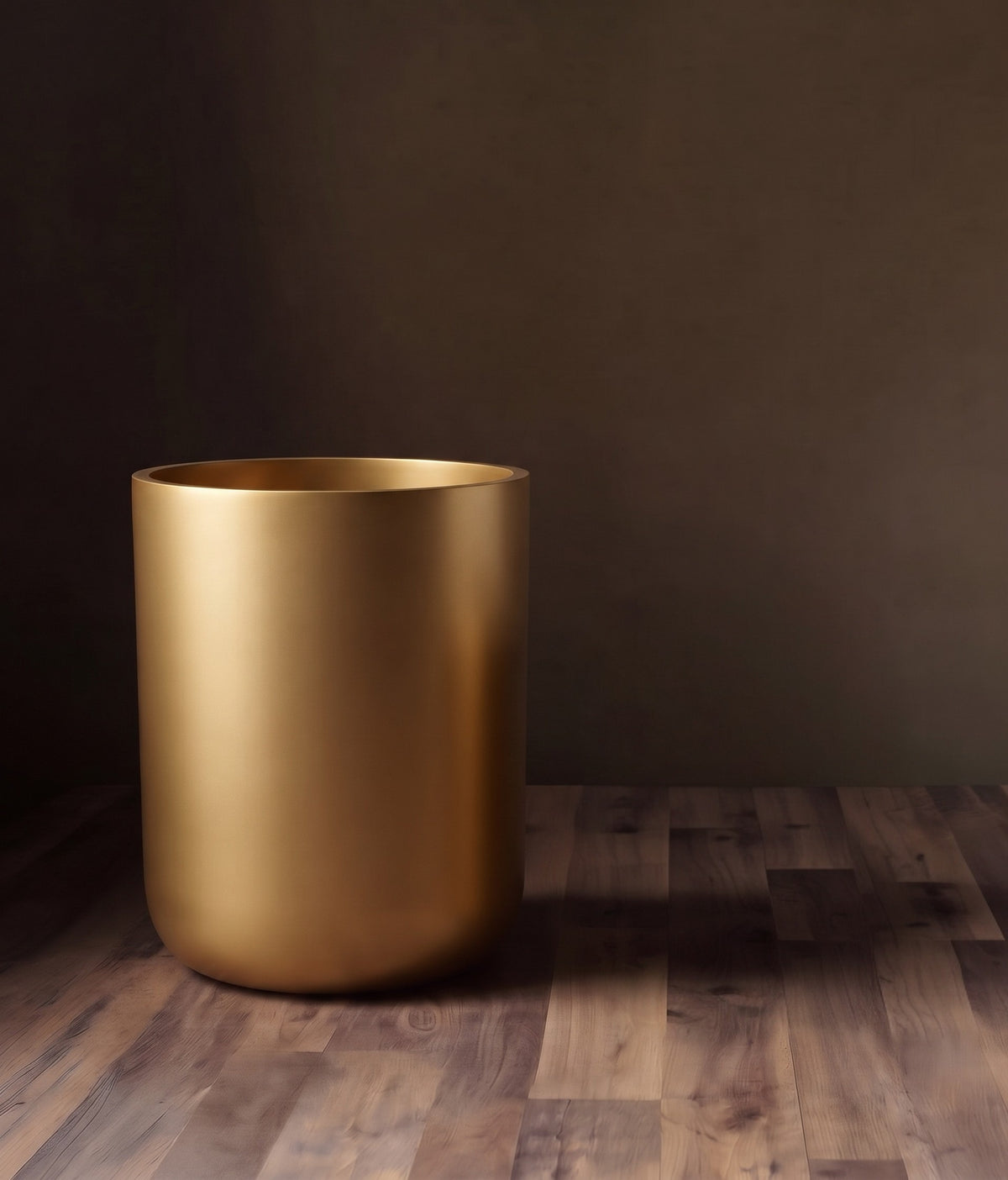 Sovereign Brushed Brass Waste Bin