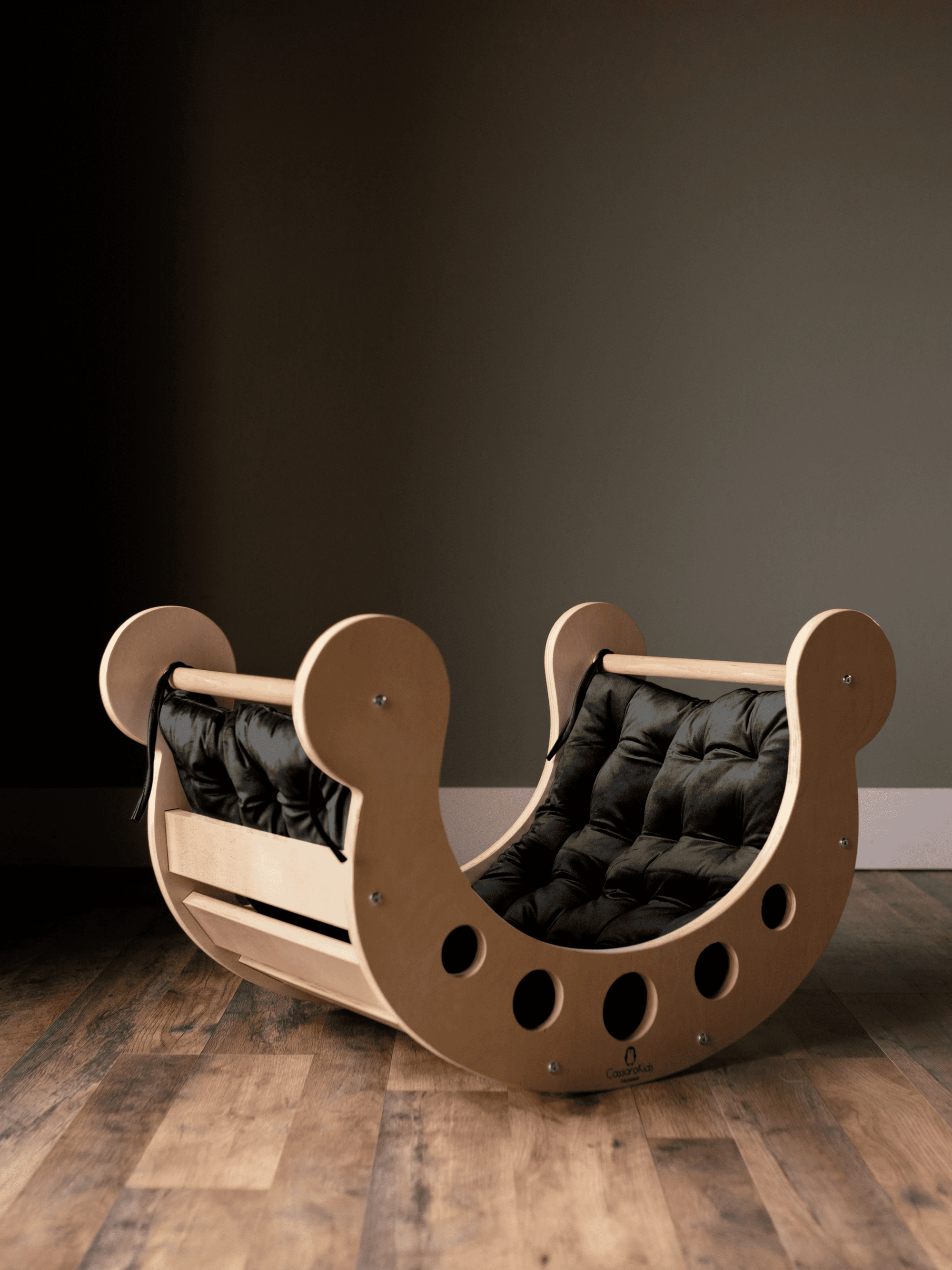 Pillow for Waldorf Rocker with Rods Black