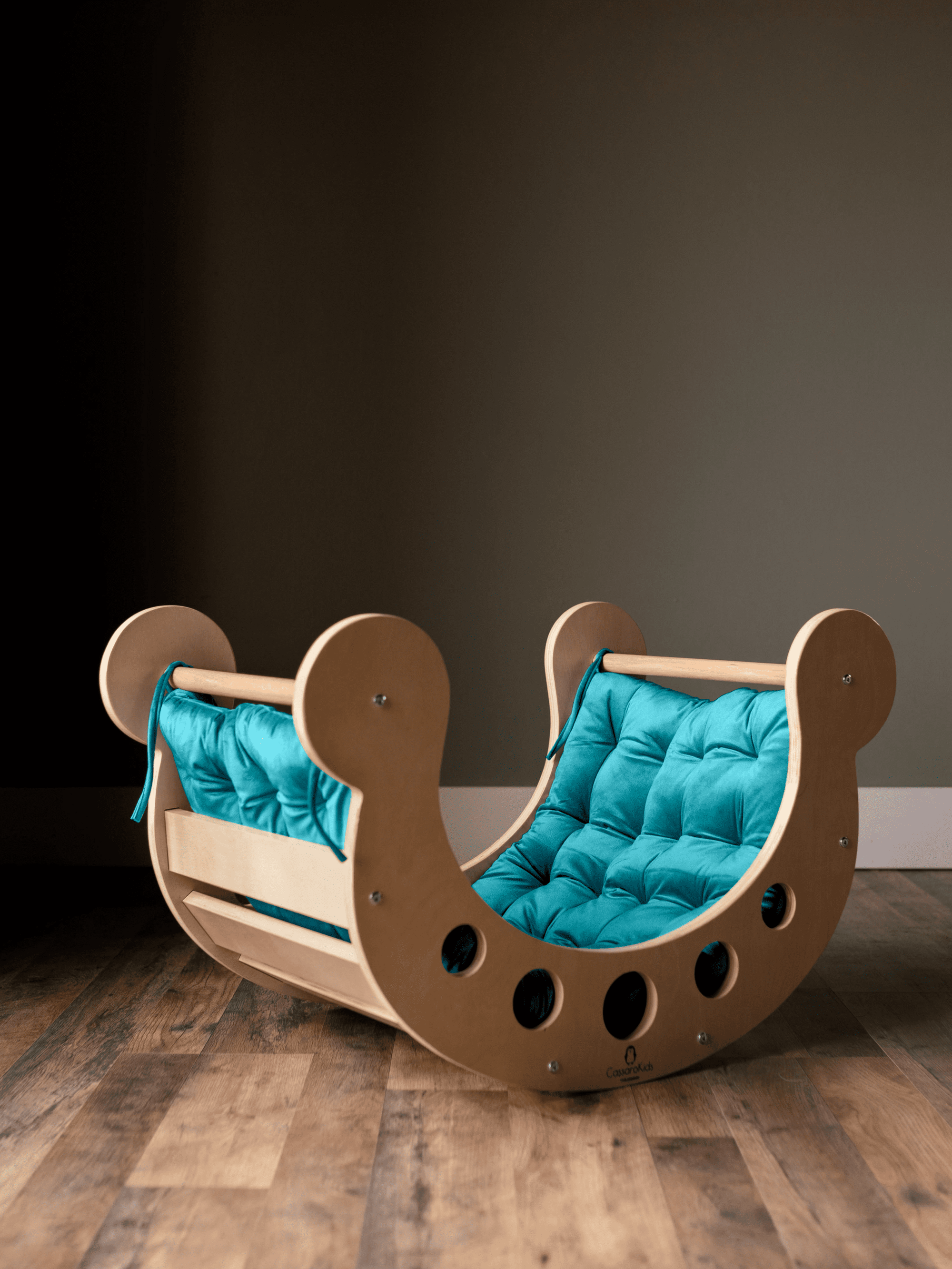 Pillow for Waldorf Rocker with Rods Teal