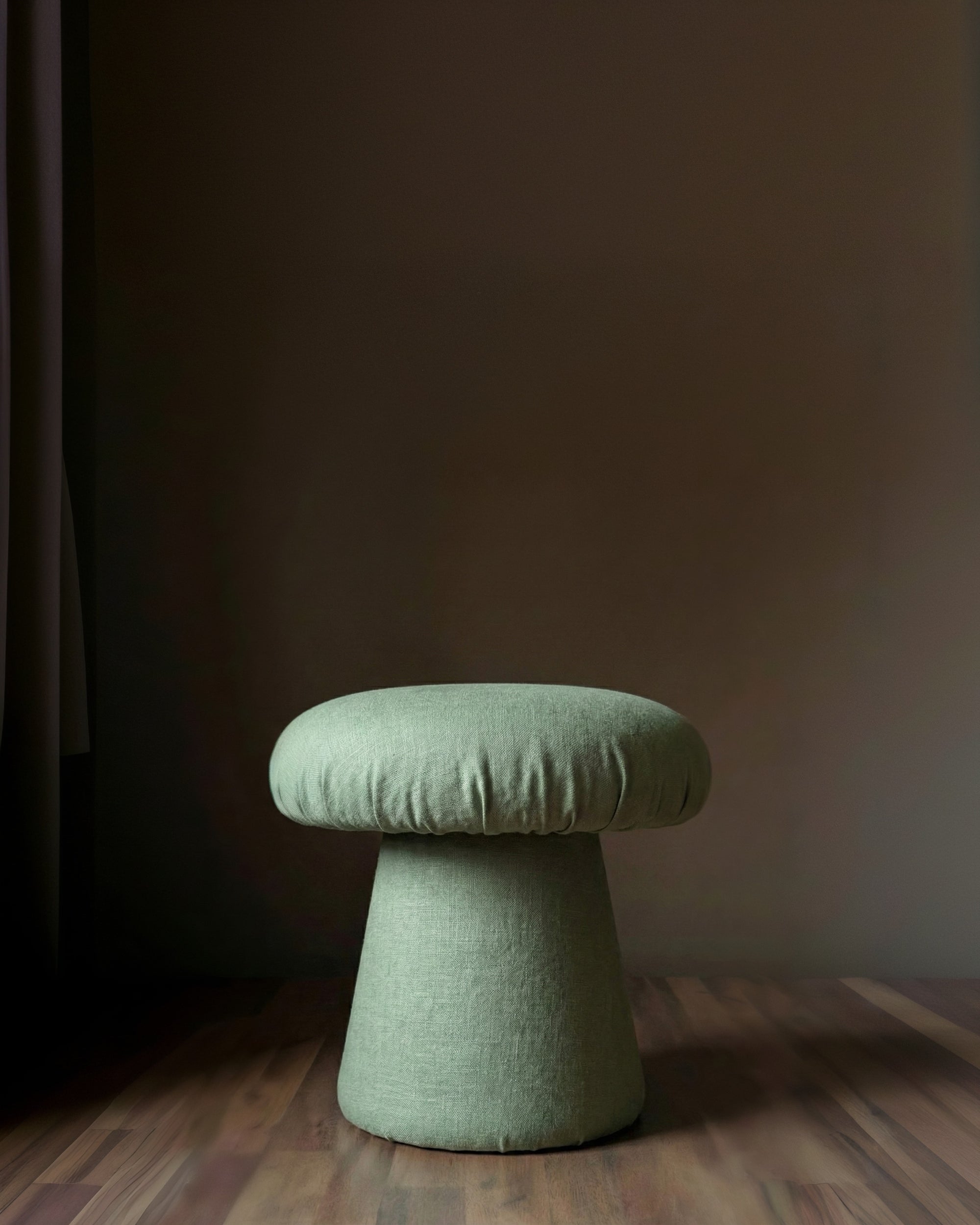 Lucia Linen Mushroom Stool