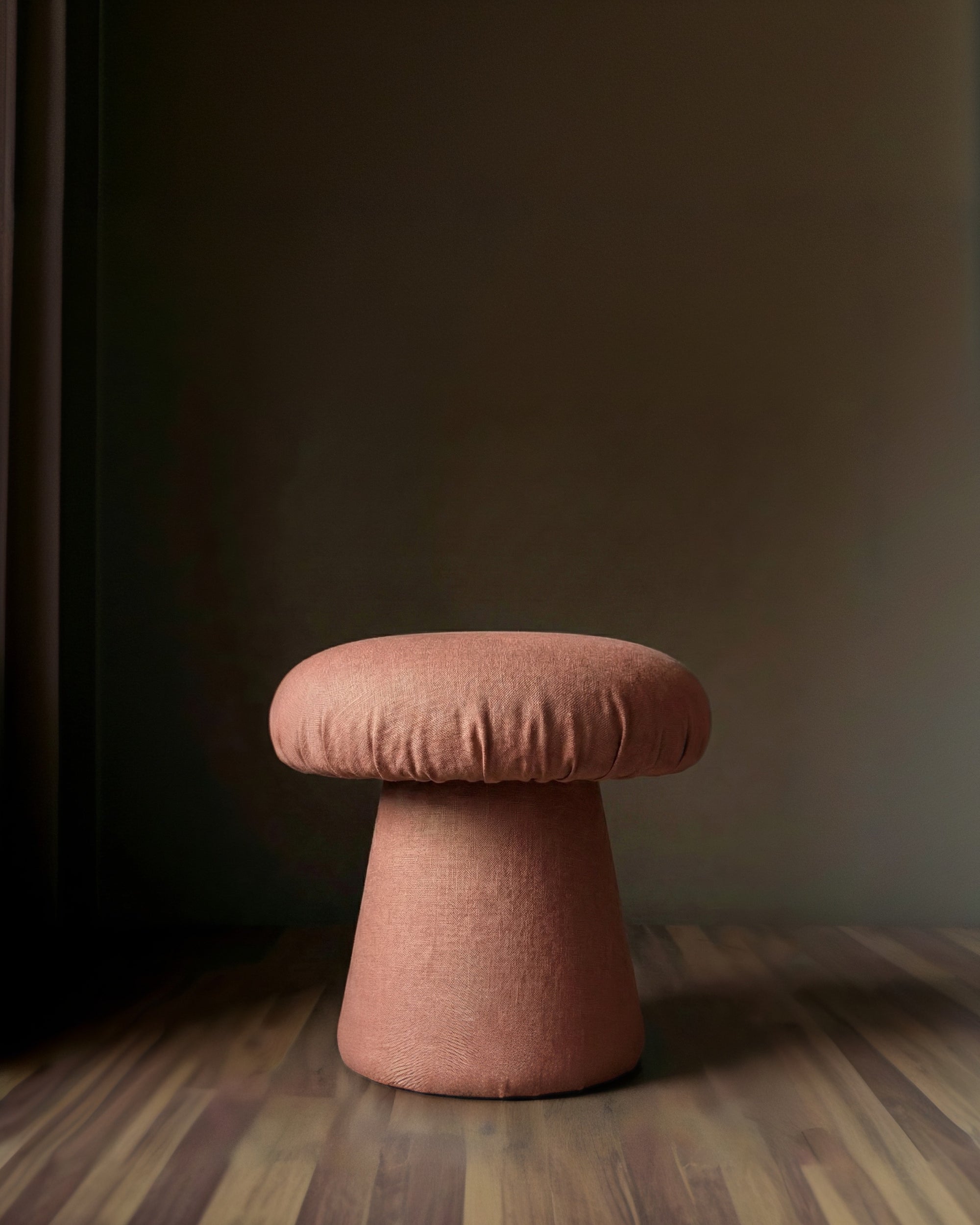 Lucia Linen Mushroom Stool