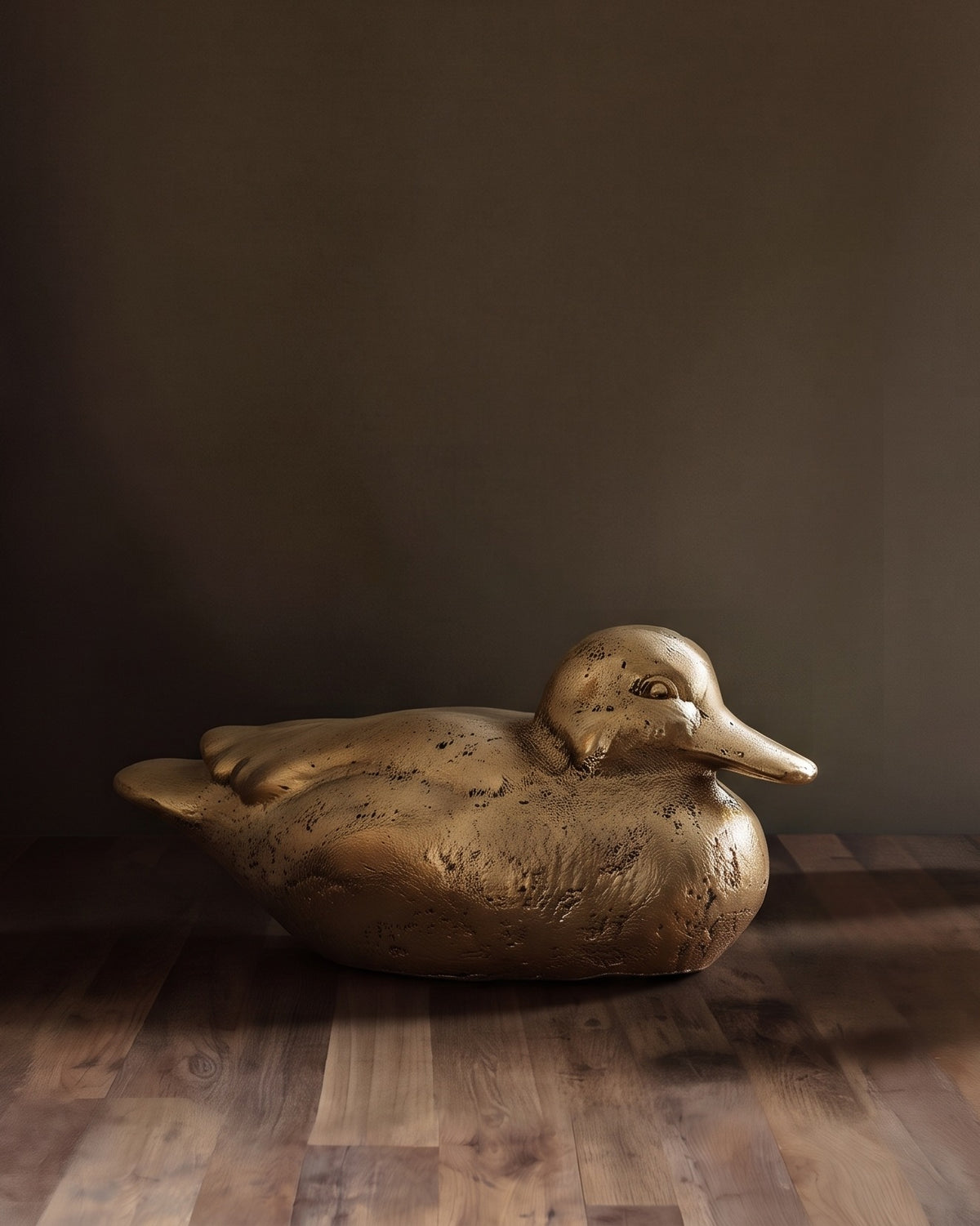The Gilded Pond - Antique Cast Iron Mallard Figurine