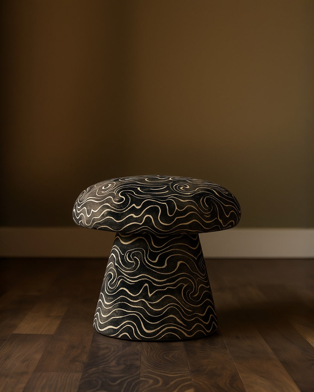 Suminagashi Mushroom Stool